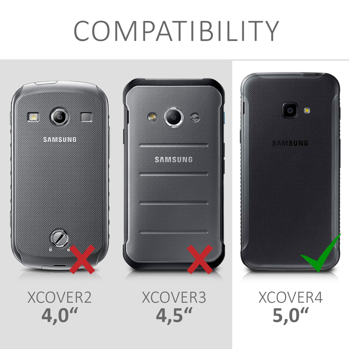 Kryt na mobil Galaxy Xcover 4 / 4S kwmobile matně černý