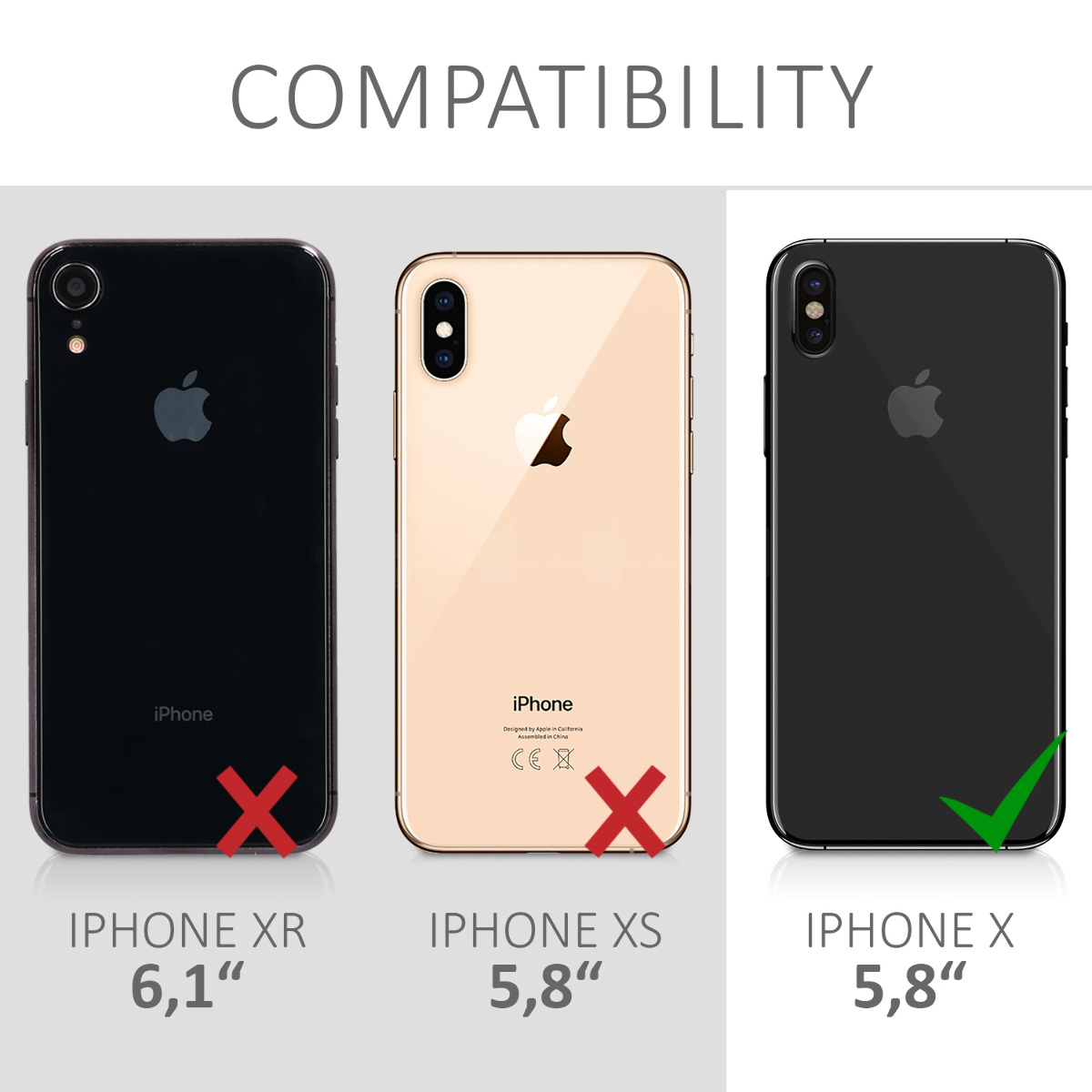 Silikonový kryt na mobil kwmobile pro Apple iPhone X - červená
