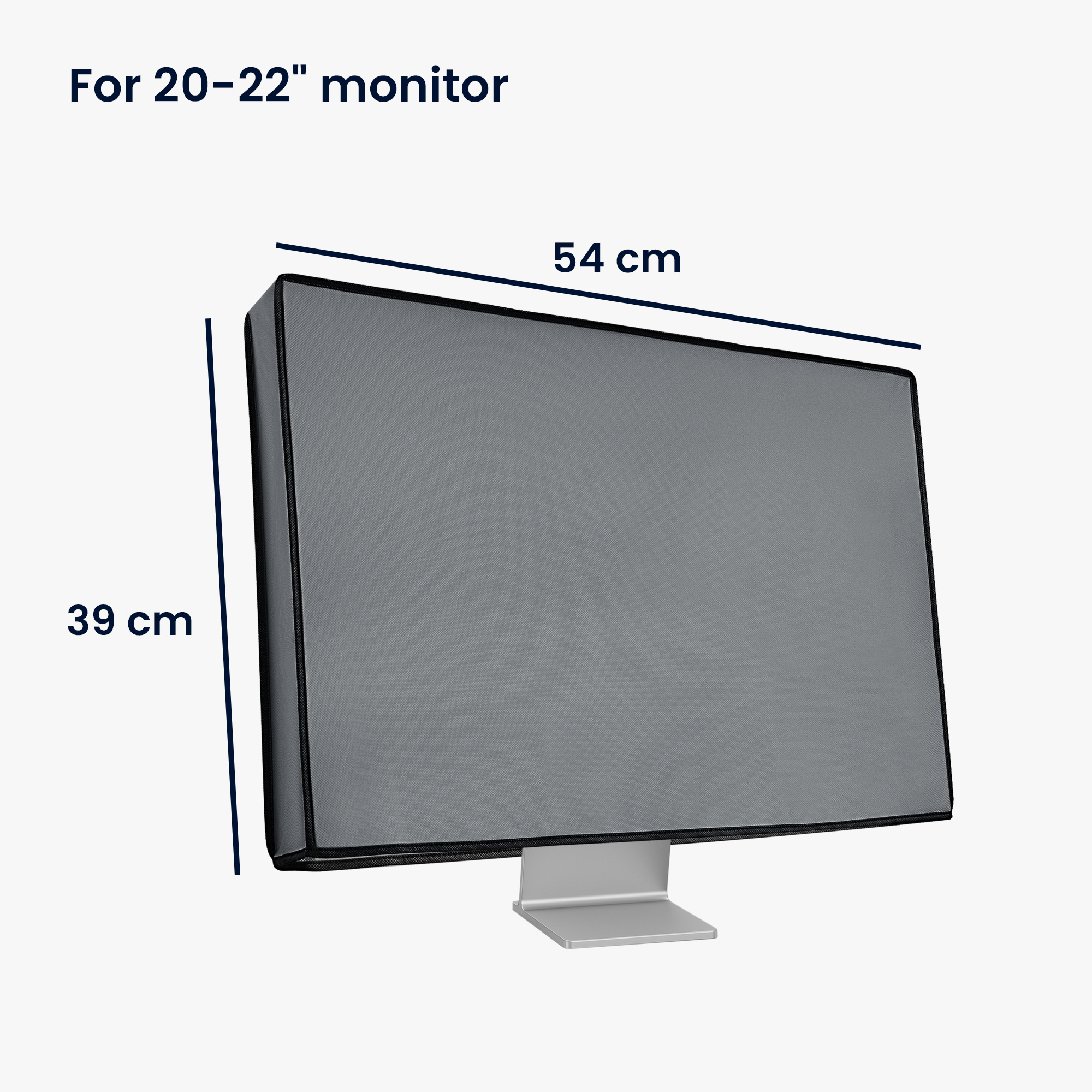 Obal na monitor 20-22" kwmobile šedý