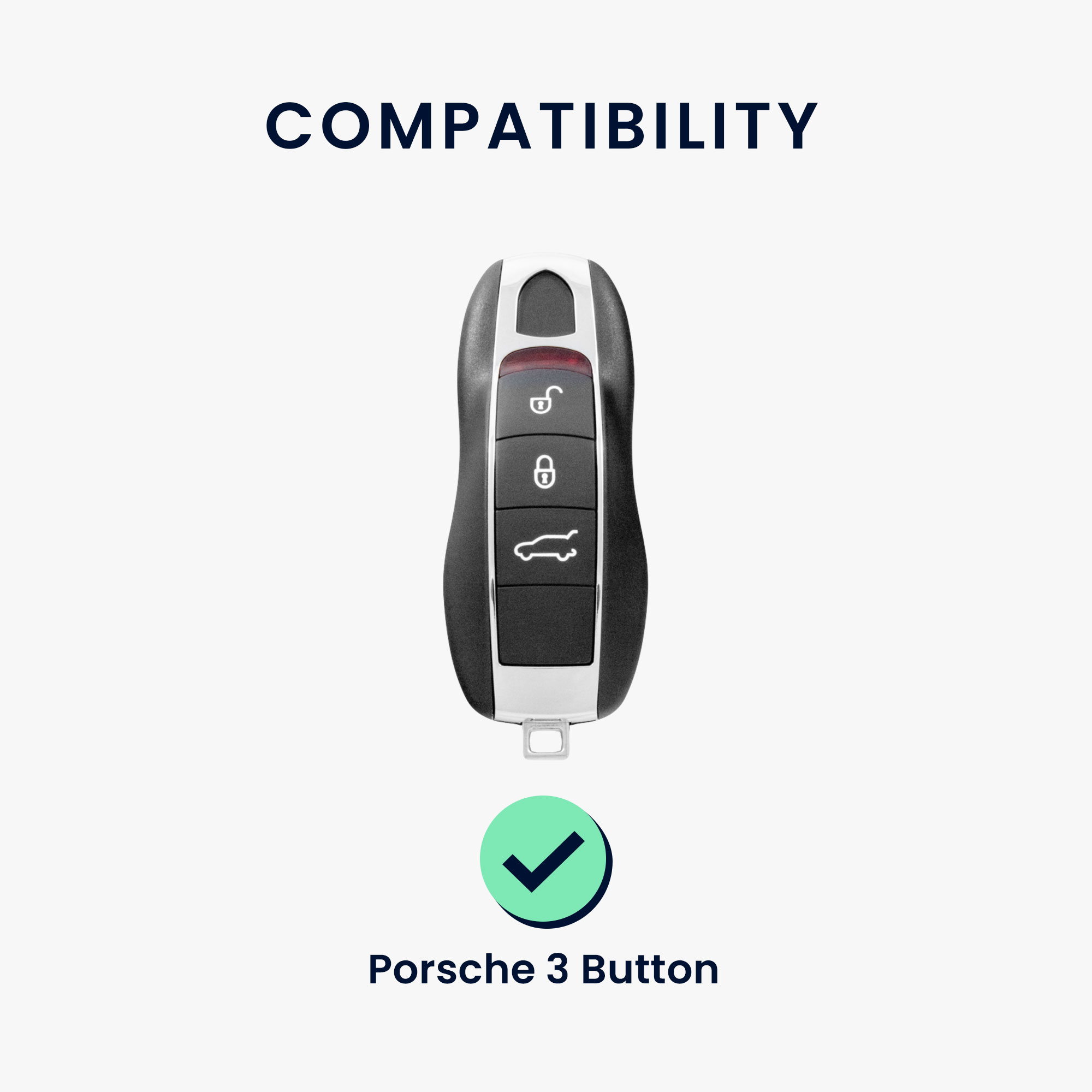 Pouzdro klíč auto Porsche arktická noc kwmobile