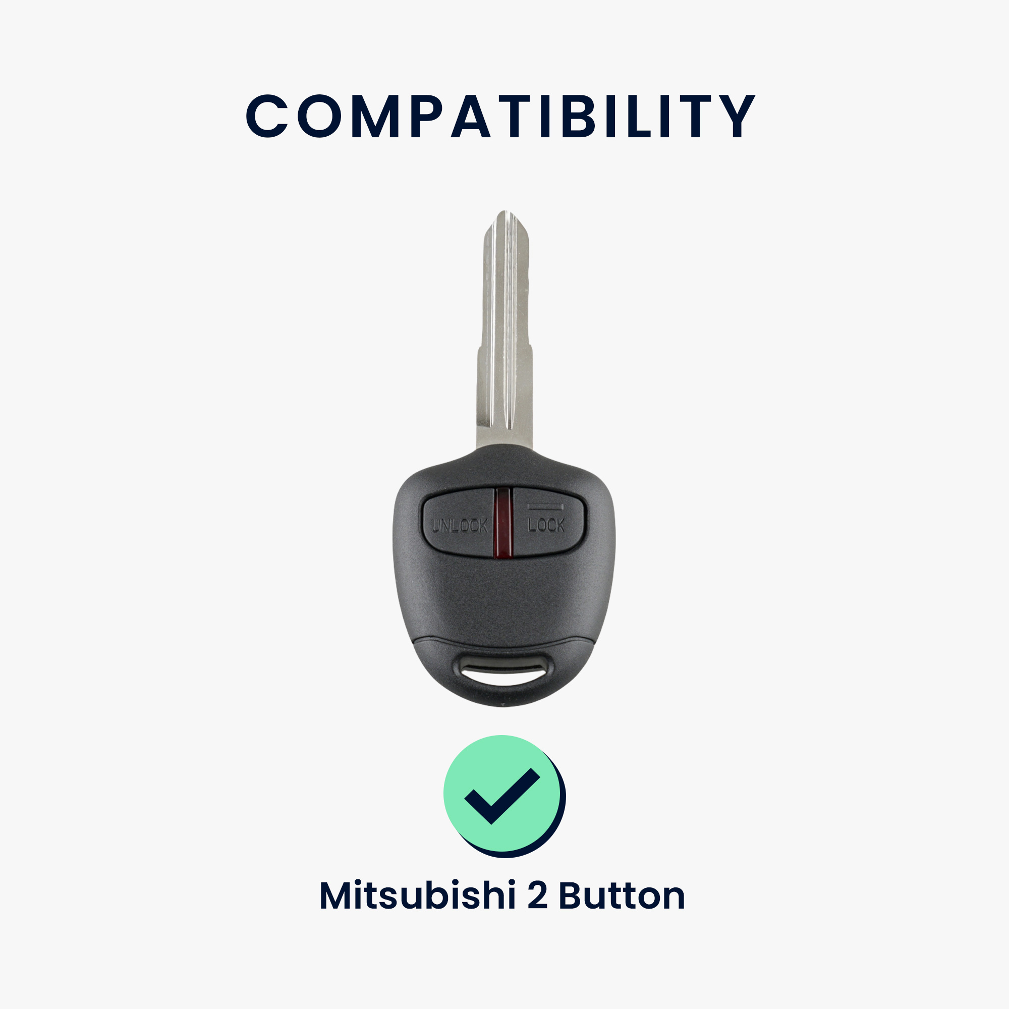 Pouzdro na autoklíč kwmobile pro Mitsubishi 2 Button - Černá