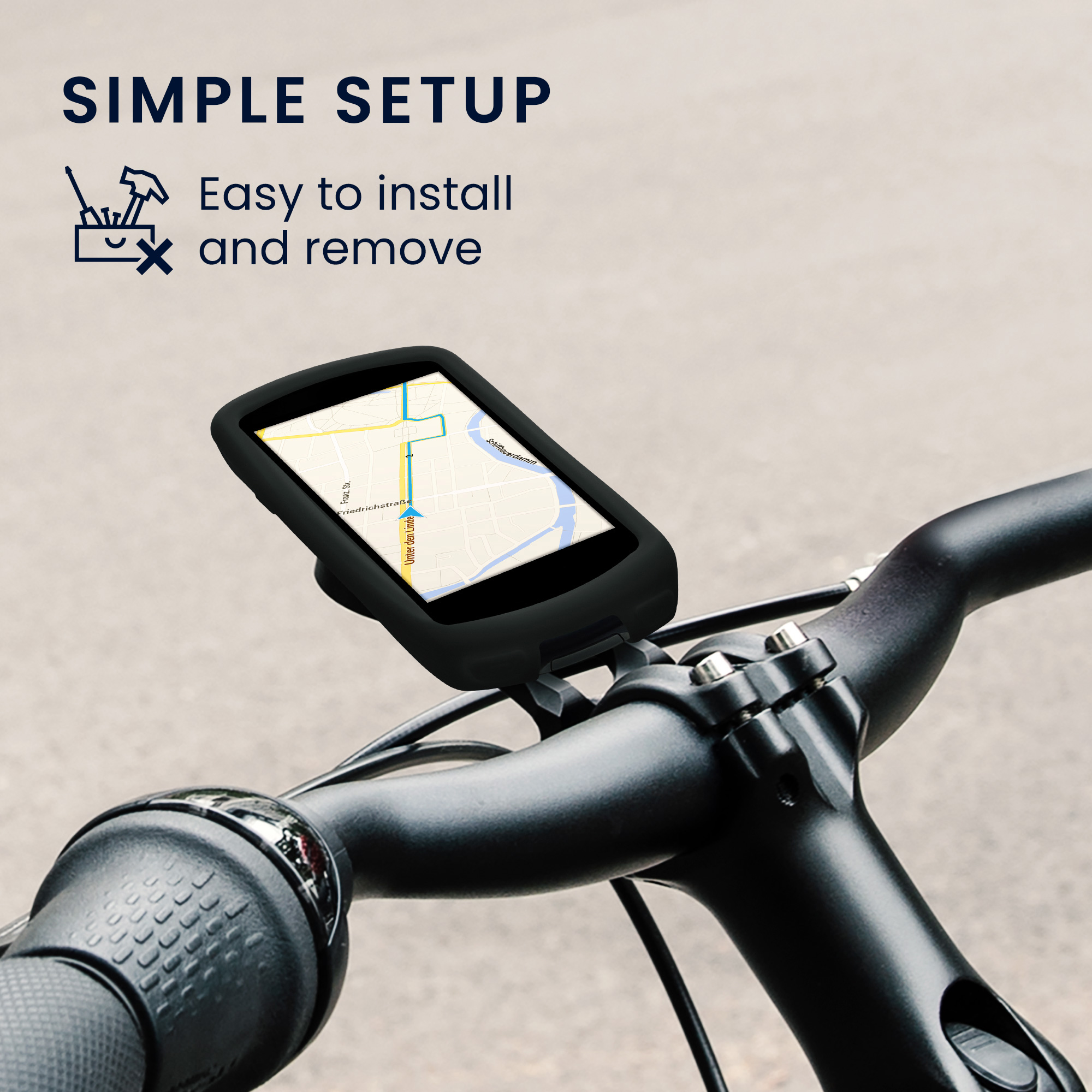 Silikonové pouzdro Garmin Edge 1030 / 1030 Plus kwmobile černý
