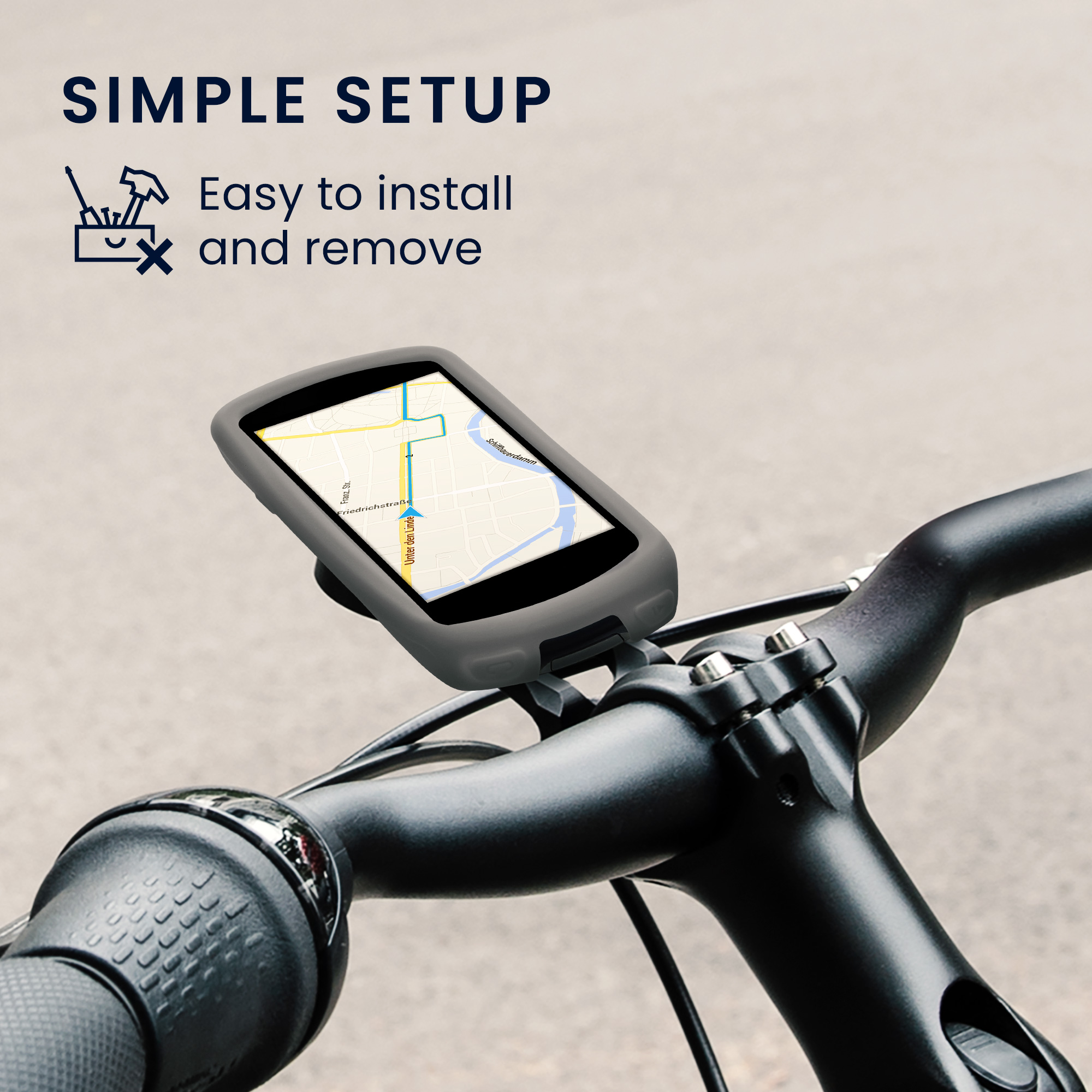 Silikonové pouzdro Garmin Edge 1030 / 1030 Plus kwmobile černý