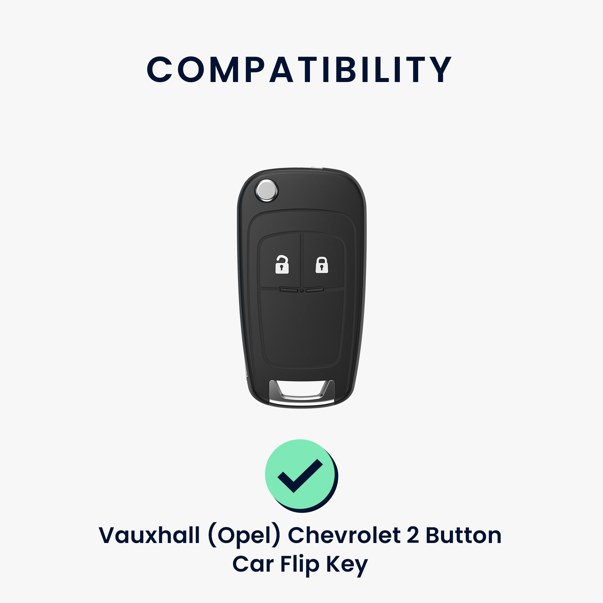 Pouzdro na klíč od auta kwmobile pro Vauxhall (Opel) Chevrolet 2 Button Car Flip Key, oranžová