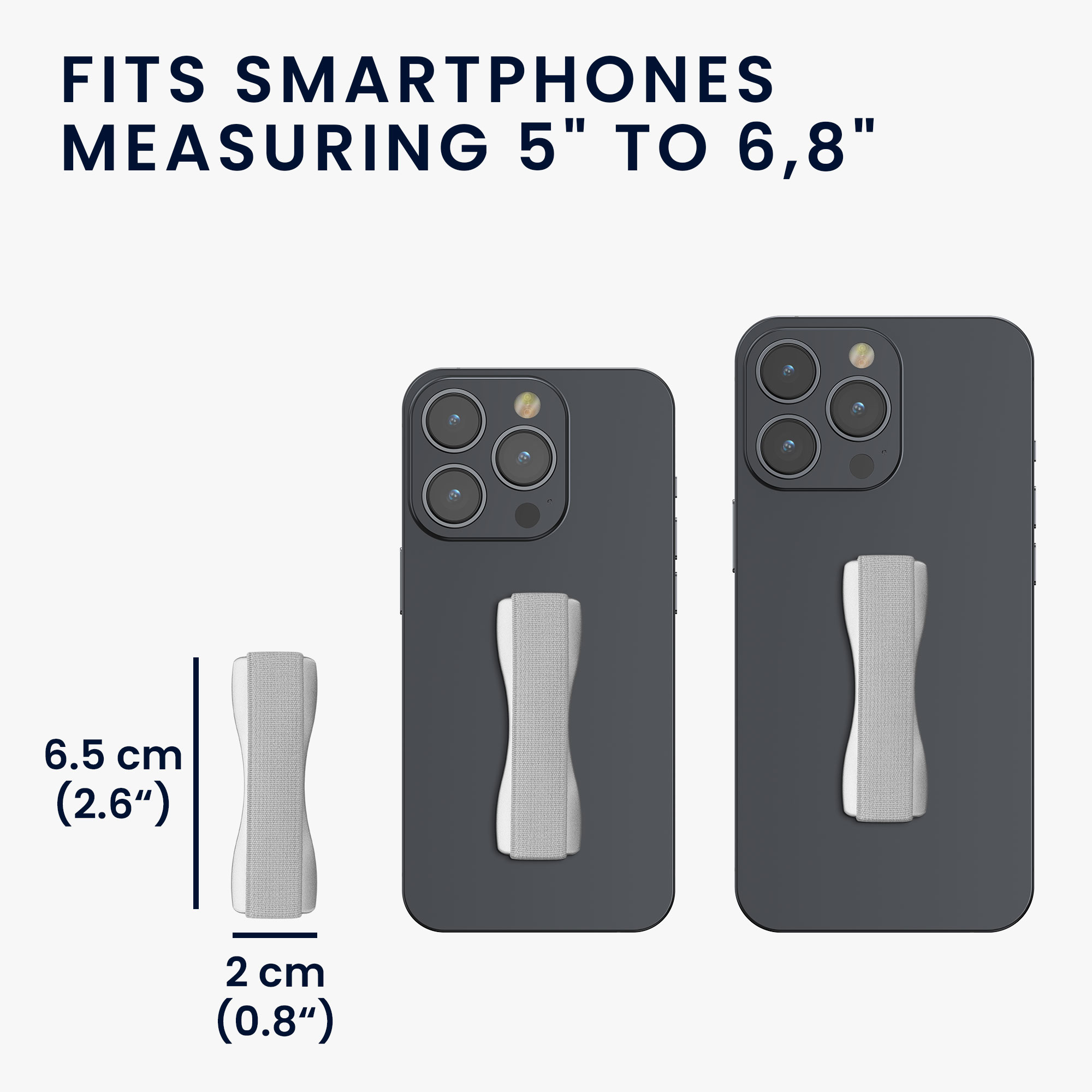 Držáky na prst kwmobile pro smartphone, stříbrná