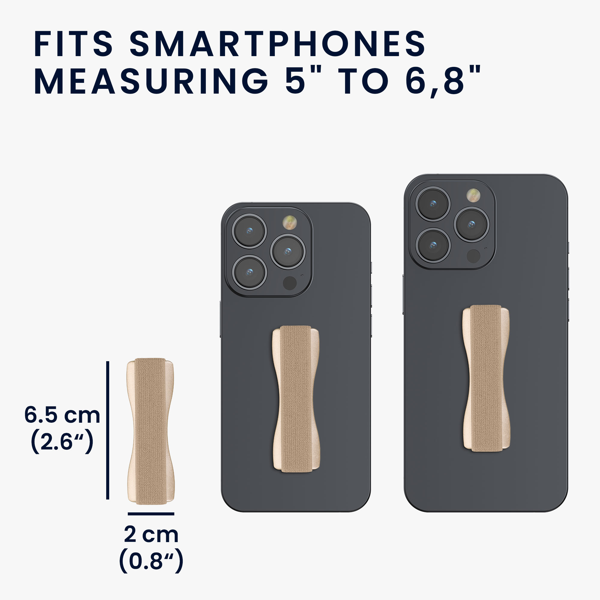 3x Řemínek Phones kwmobile - zlatá / stříbrná / růžově zlatá
