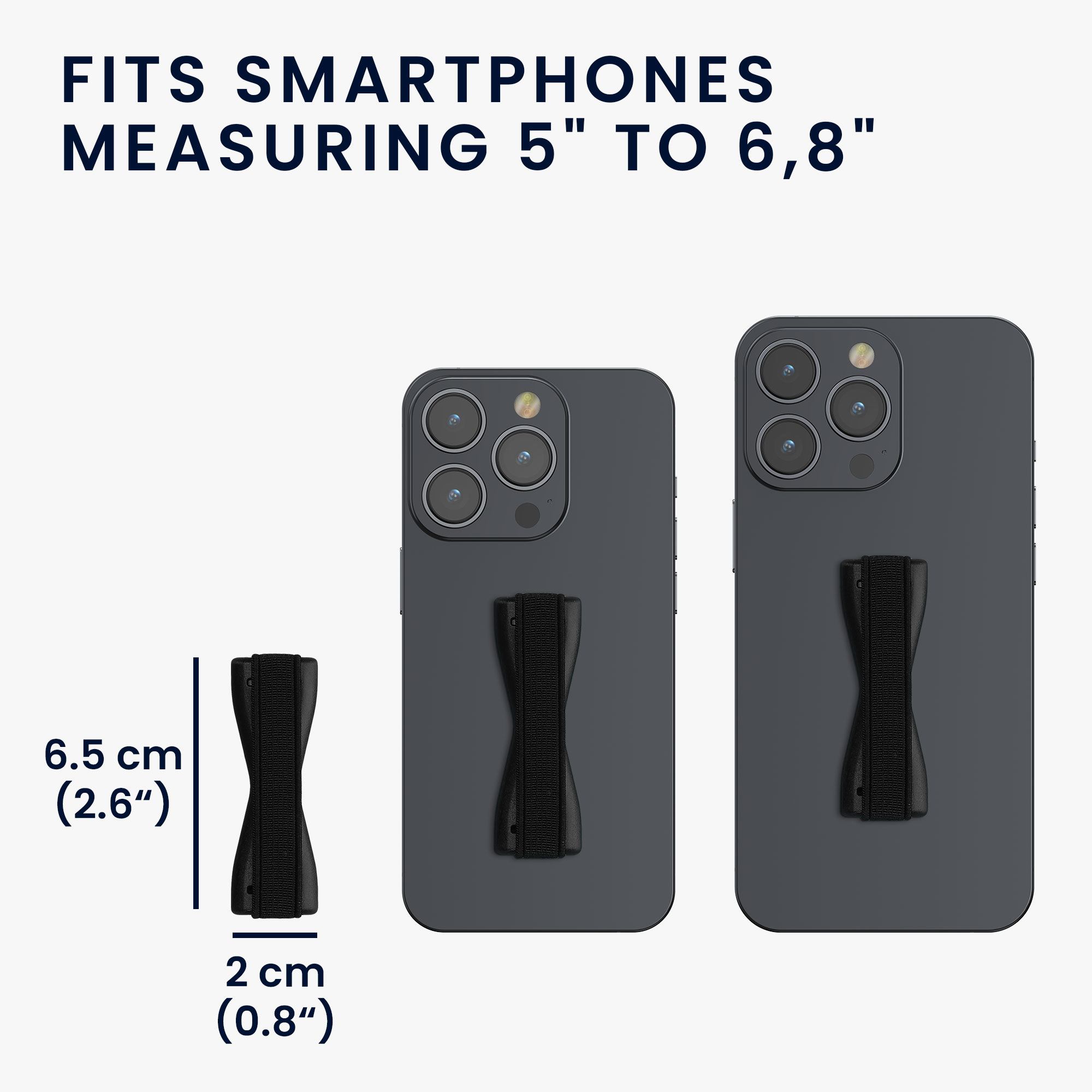 Držáky na prst kwmobile pro smartphone, černá / zelená / tmavě zelená