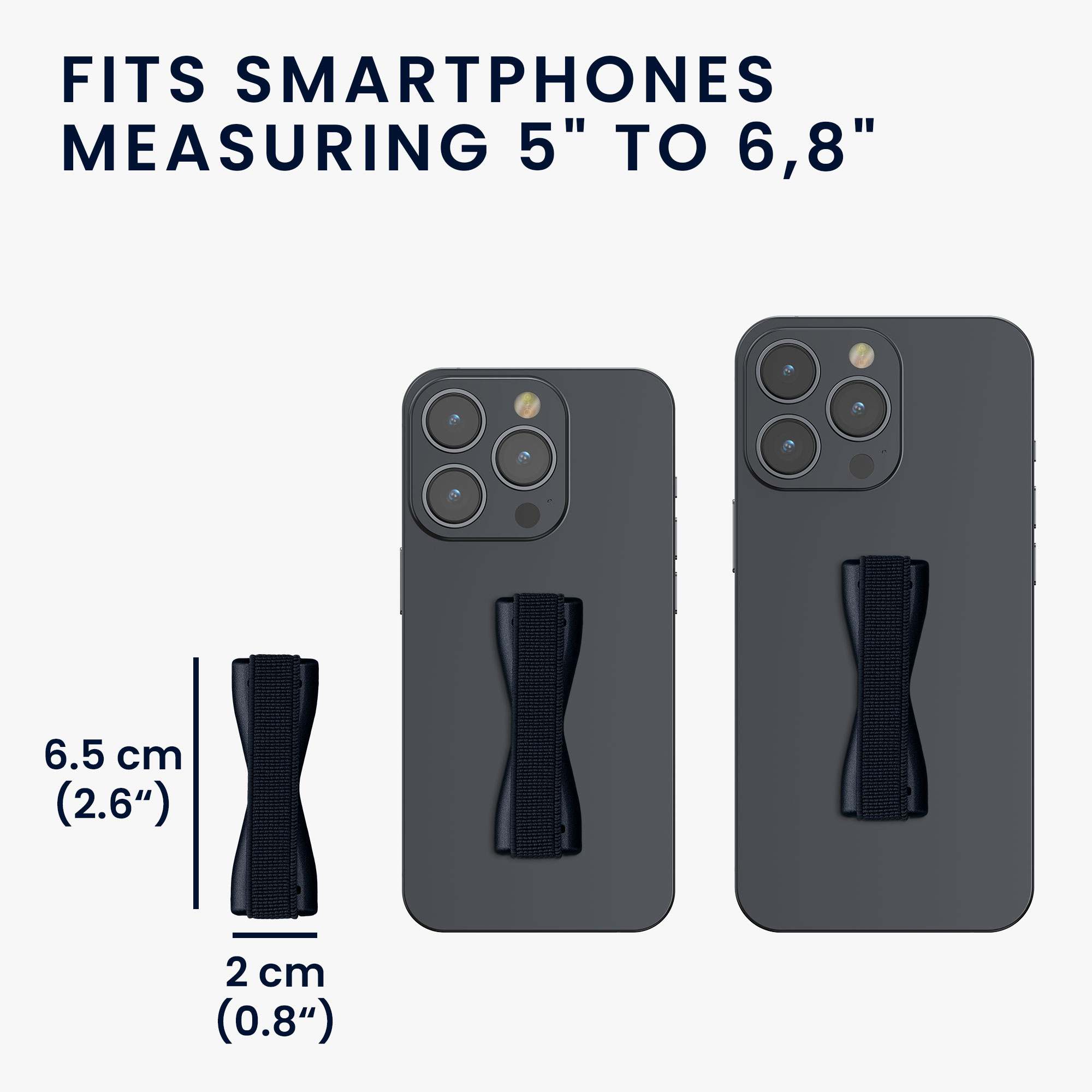 Držáky na prst kwmobile pro smartphone, metalická zodiac modrá