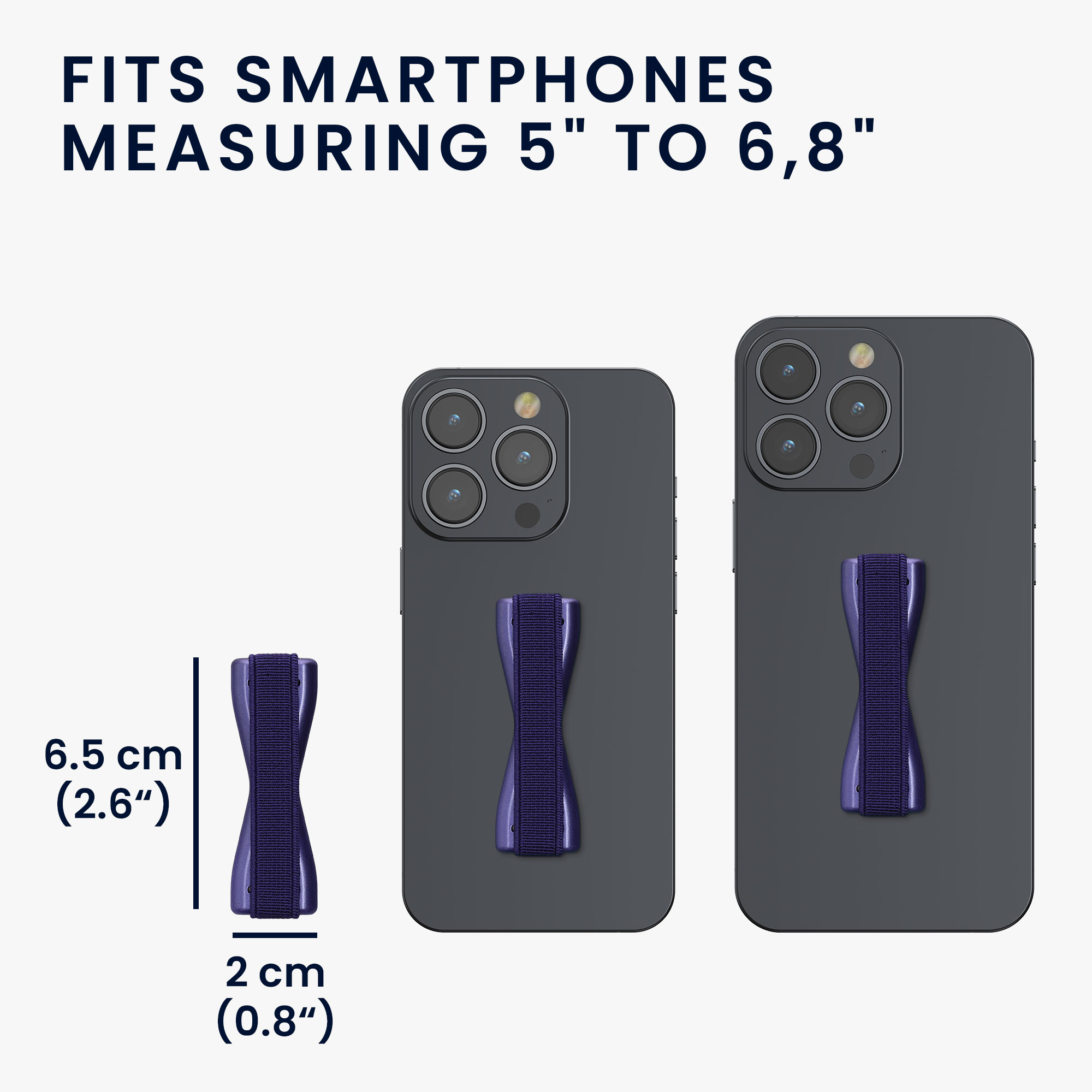 3x Řemínek Phones kwmobile - metalická modrofialová / metalická berry / metalická zodiac modrá
