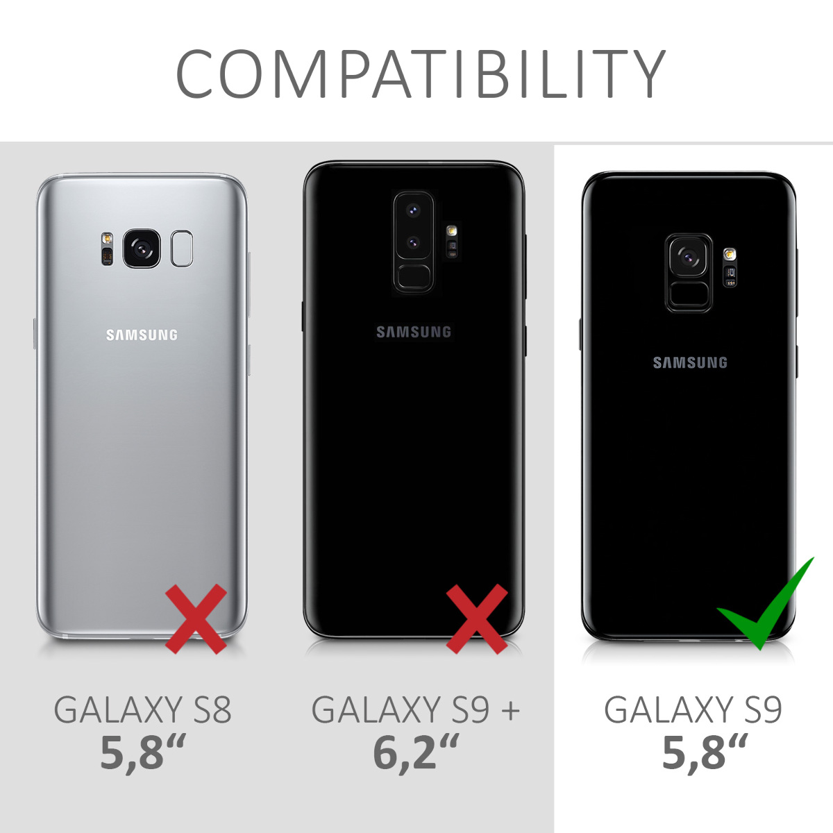 Kryt na mobil Galaxy S9 kwmobile modrozelený