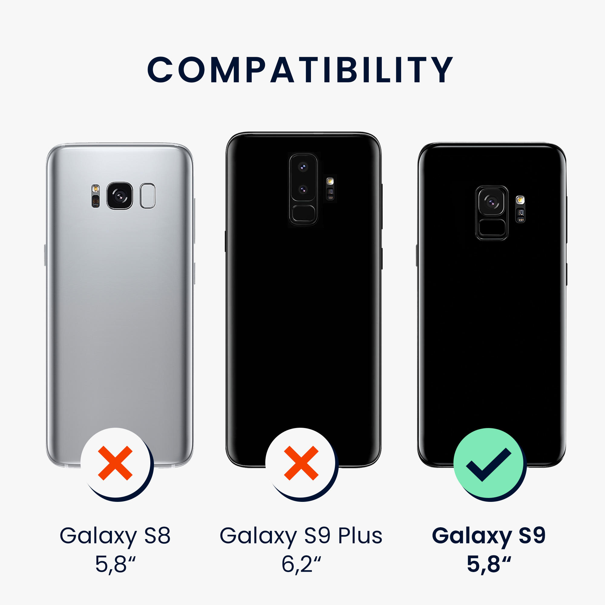 Kryt na mobil Samsung Galaxy S9 kwmobile tmavě modrá Arctic Night