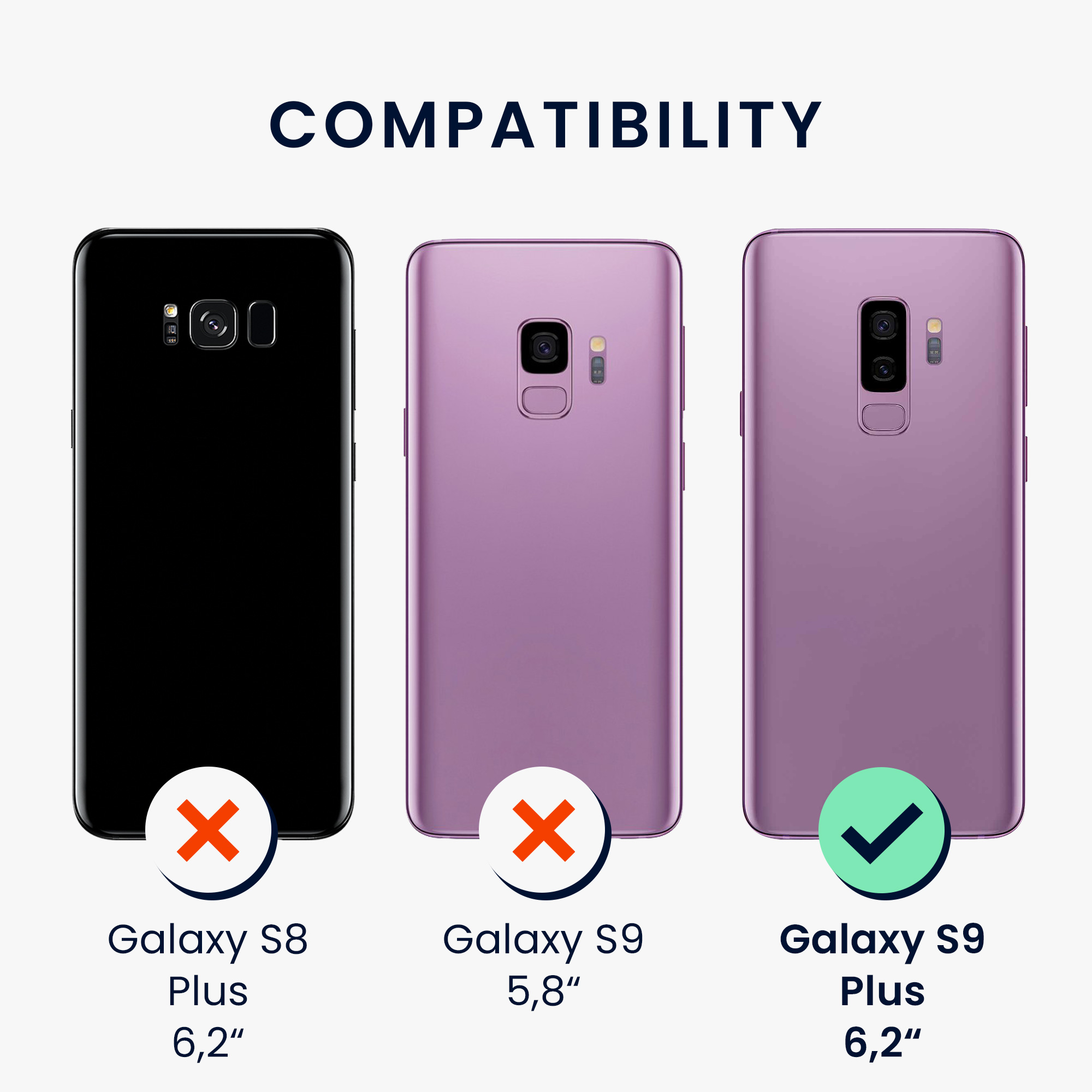 Kryt na mobil Galaxy S9 Plus kwmobile zářivě modrý