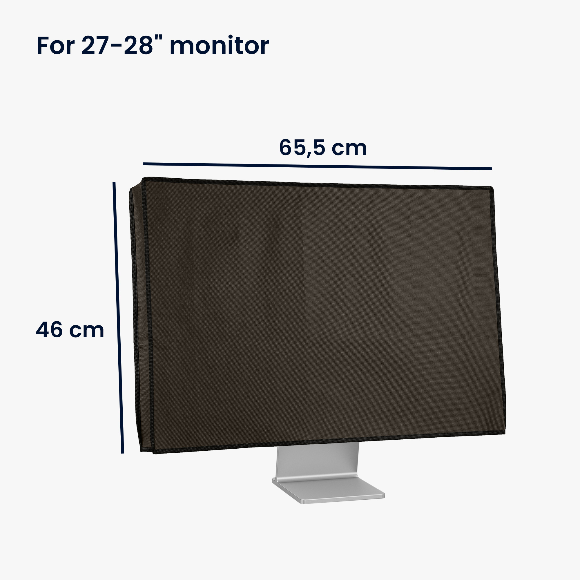 Protiprašný kryt monitoru kwmobile 27-28" tmavě šedá