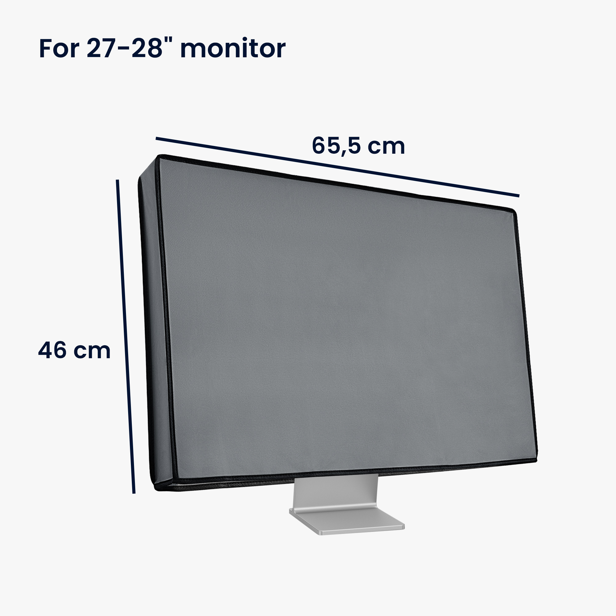 Obal na monitor 27-28" kwmobile šedý