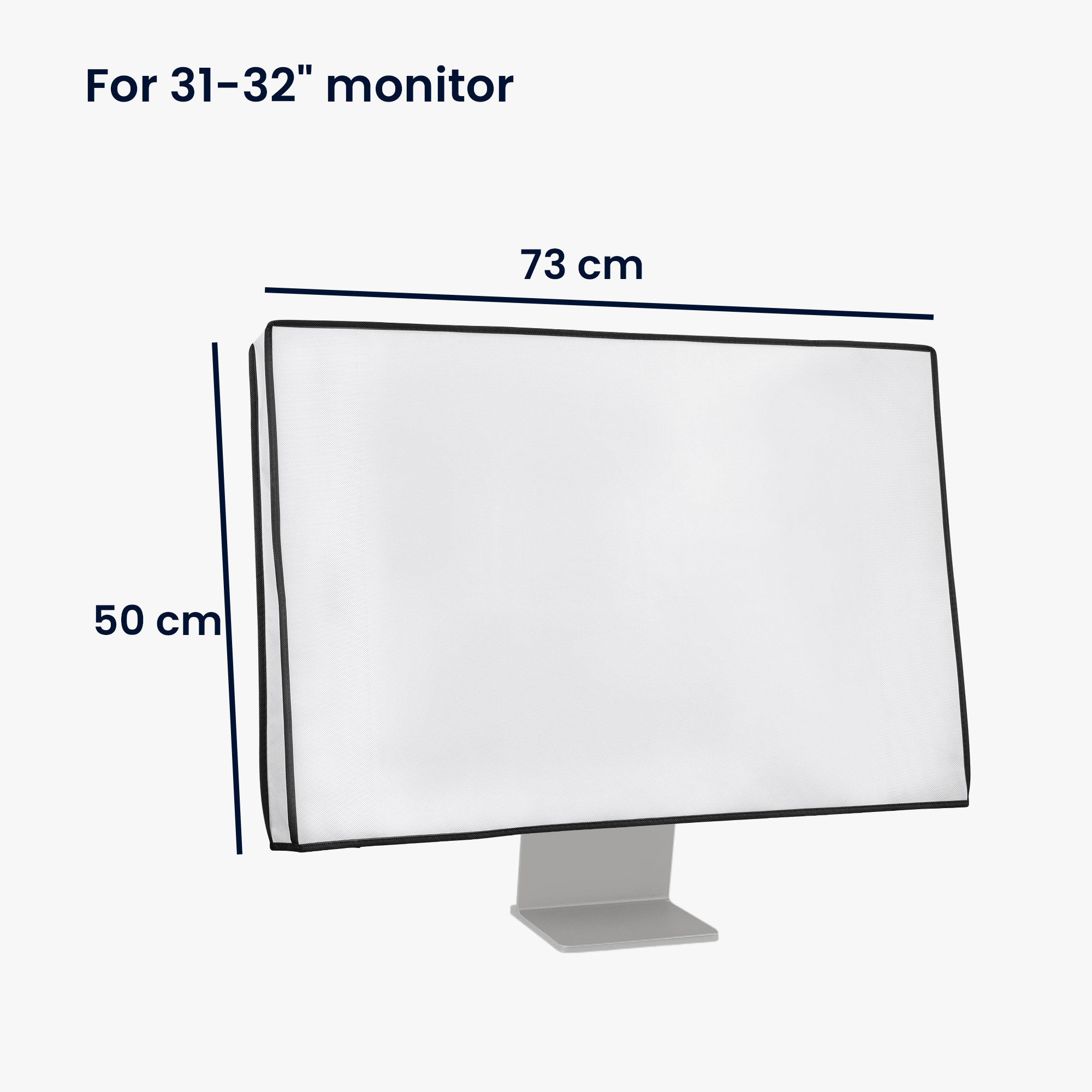 Protiprašný kryt monitoru kwmobile 31-32" bílá