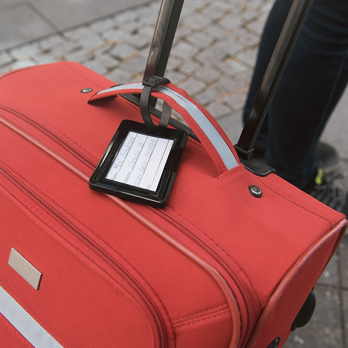 Řemínek na chytré hodinky kwmobile pro Travel Bag or Suitcase - Don't Touch My Baggage White / černá