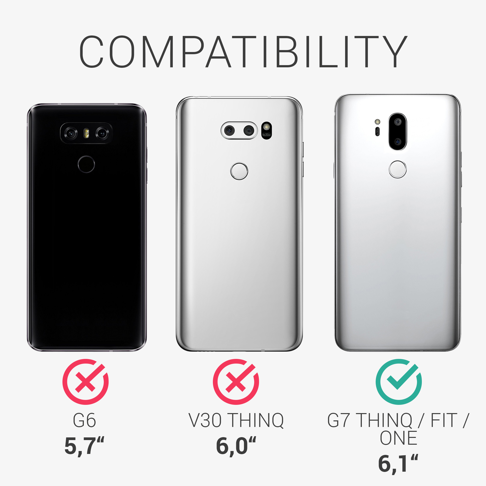 Kryt na mobil LG G7 ThinQ / Fit / One kwmobile TPU tmavě břidlicový