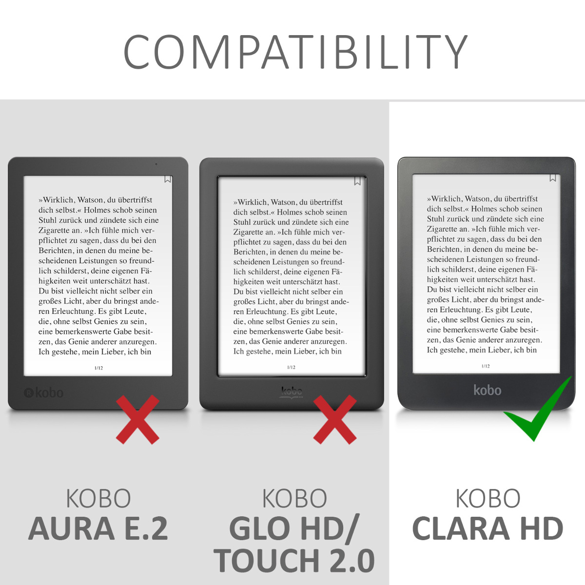 Flip pouzdro na čtečku s magnetem Kobo Clara HD Cosmic Nature modro-šedo-černý se stojánkem