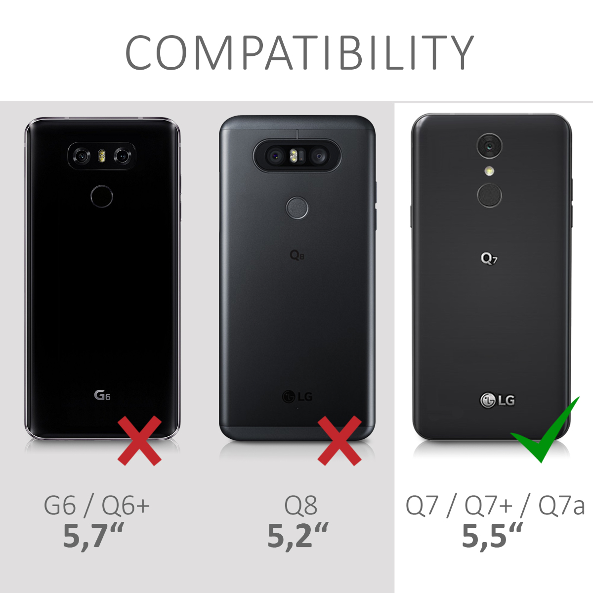Kryt LG Q7 silikonový TPU černá matná kwmobile
