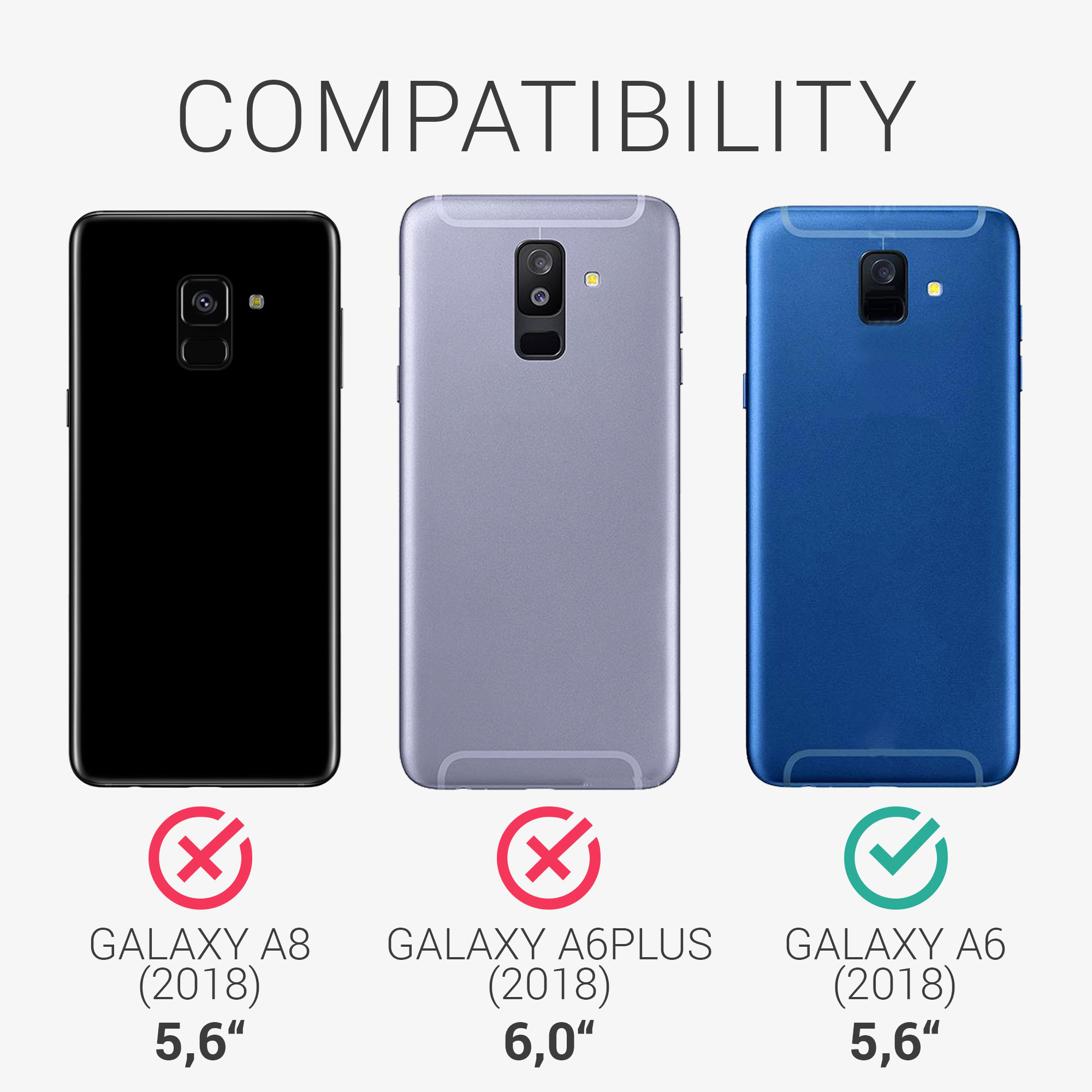 Kryt na mobil Samsung Galaxy A6 (2018) kwmobile TPU modrý