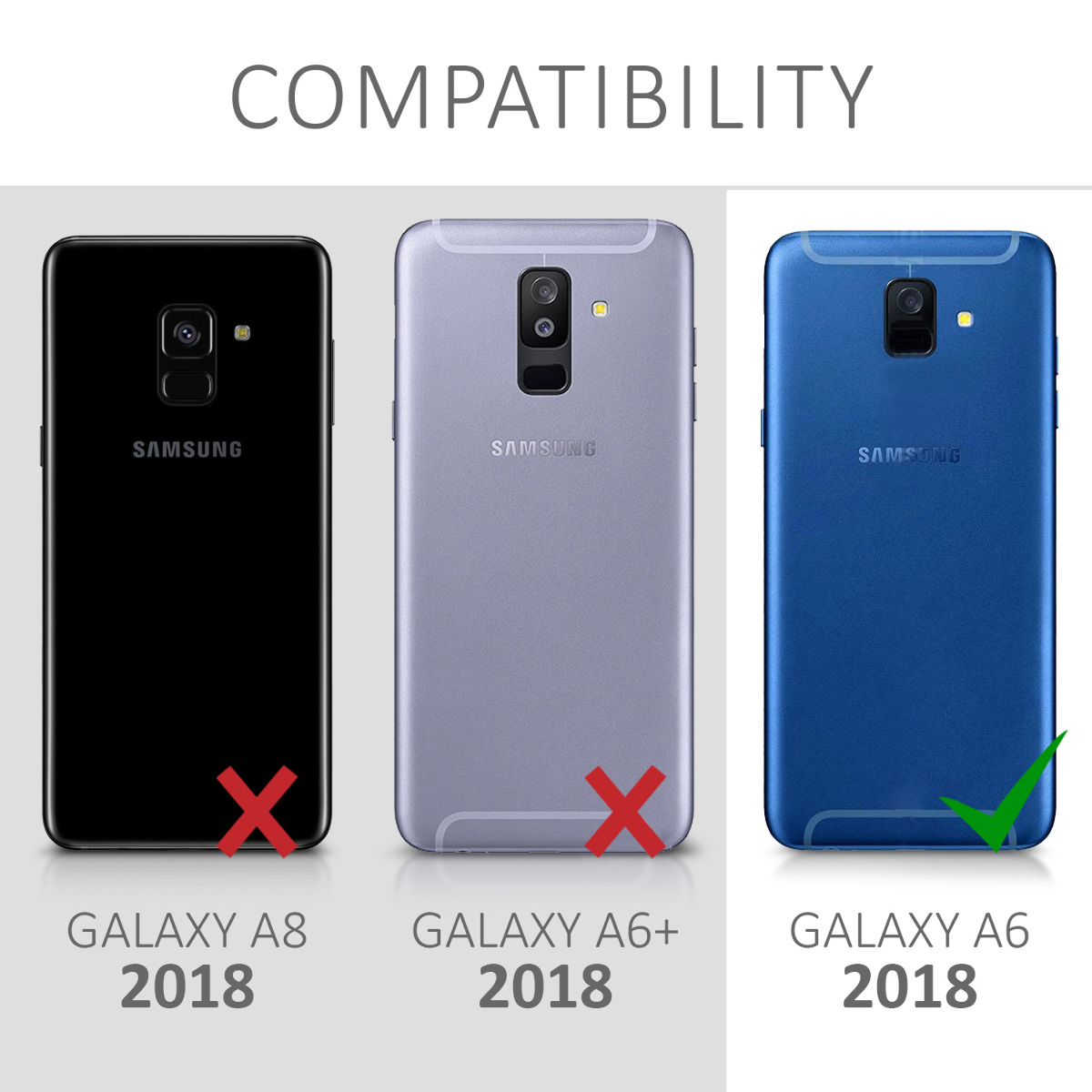 Kryt na mobil Samsung Galaxy A6 (2018) kwmobile TPU matně petrolejový