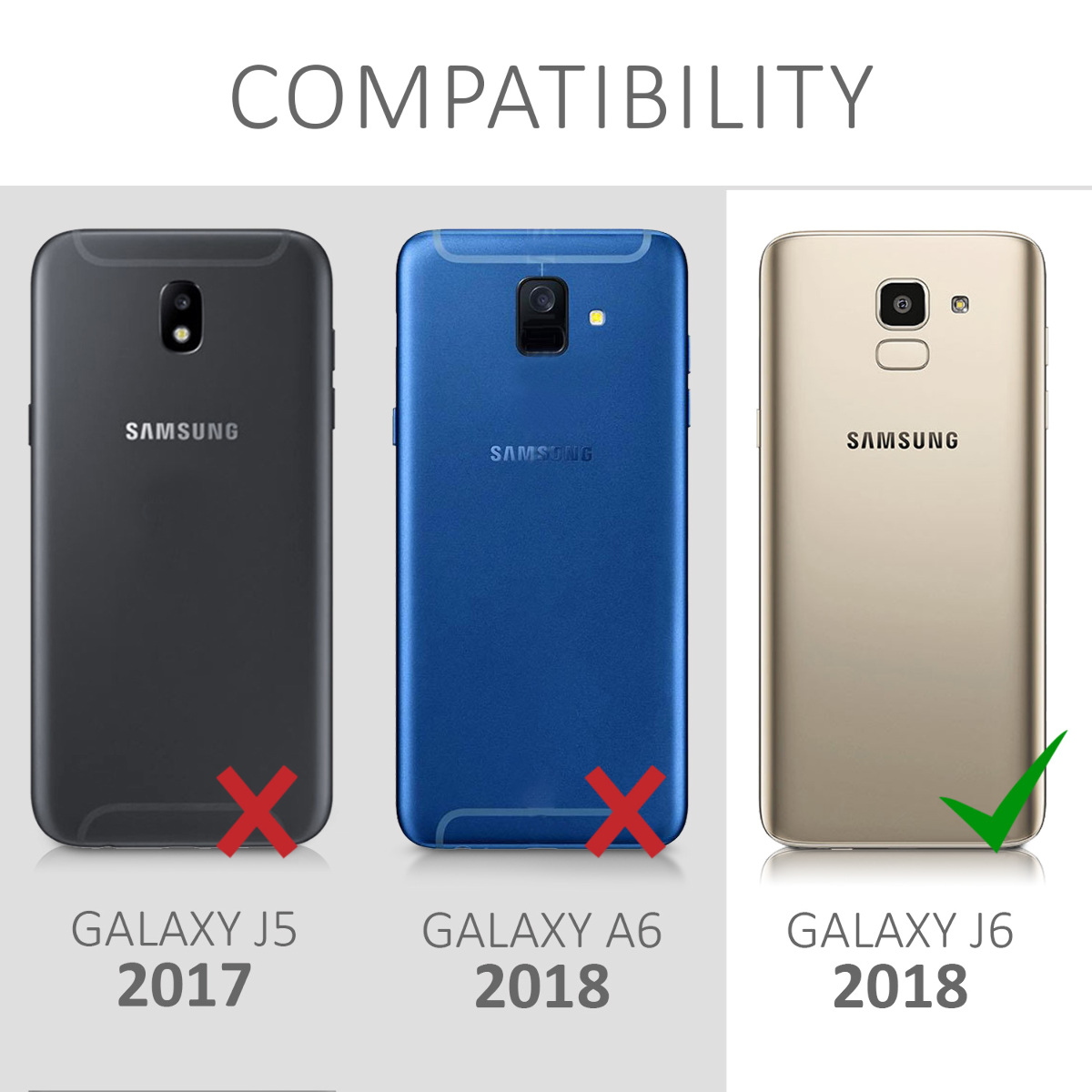 Kryt na mobil Samsung Galaxy J6 kwmobile TPU matně černý