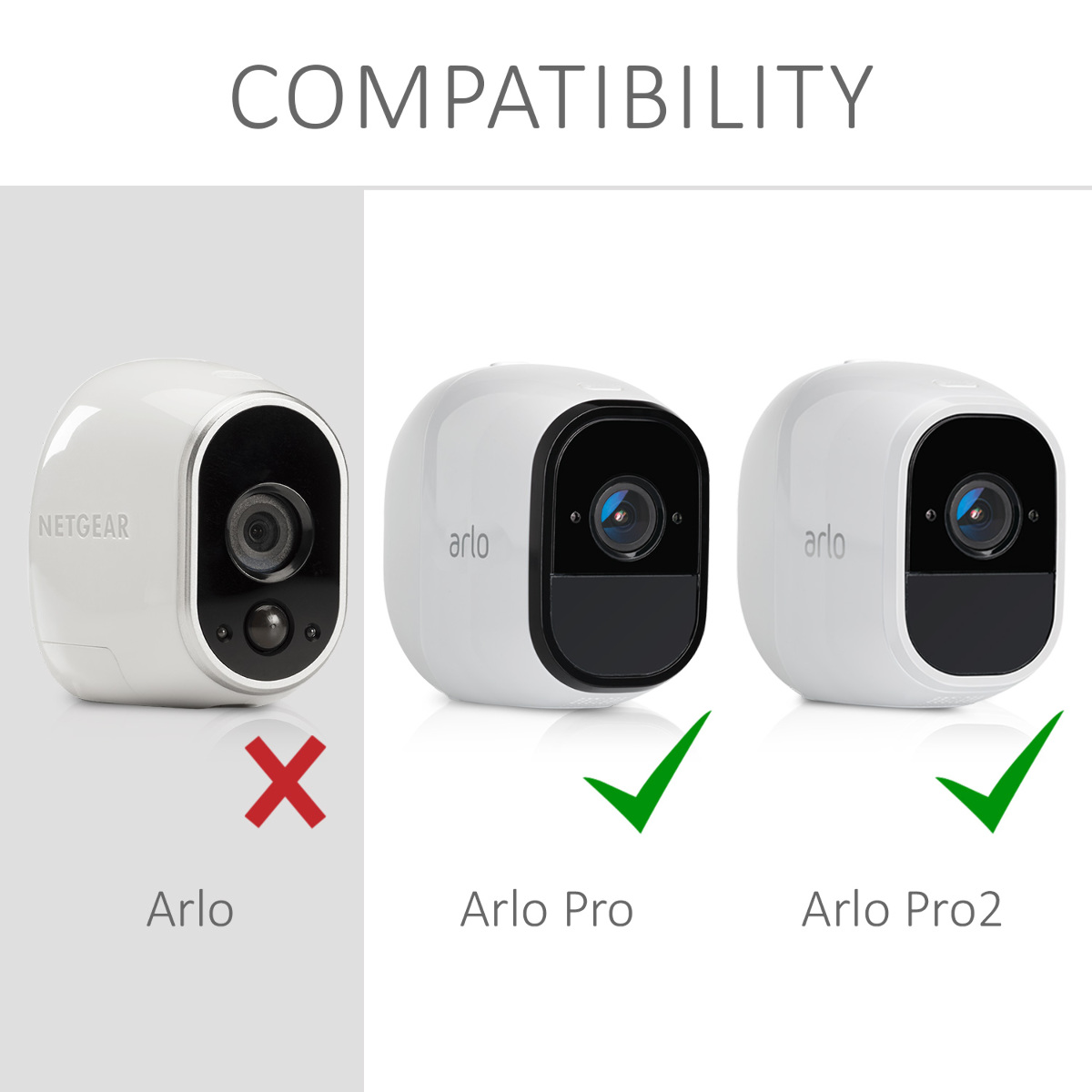 Kryt na kameru Arlo Pro / Pro 2 Smart kwmobile - bílá
