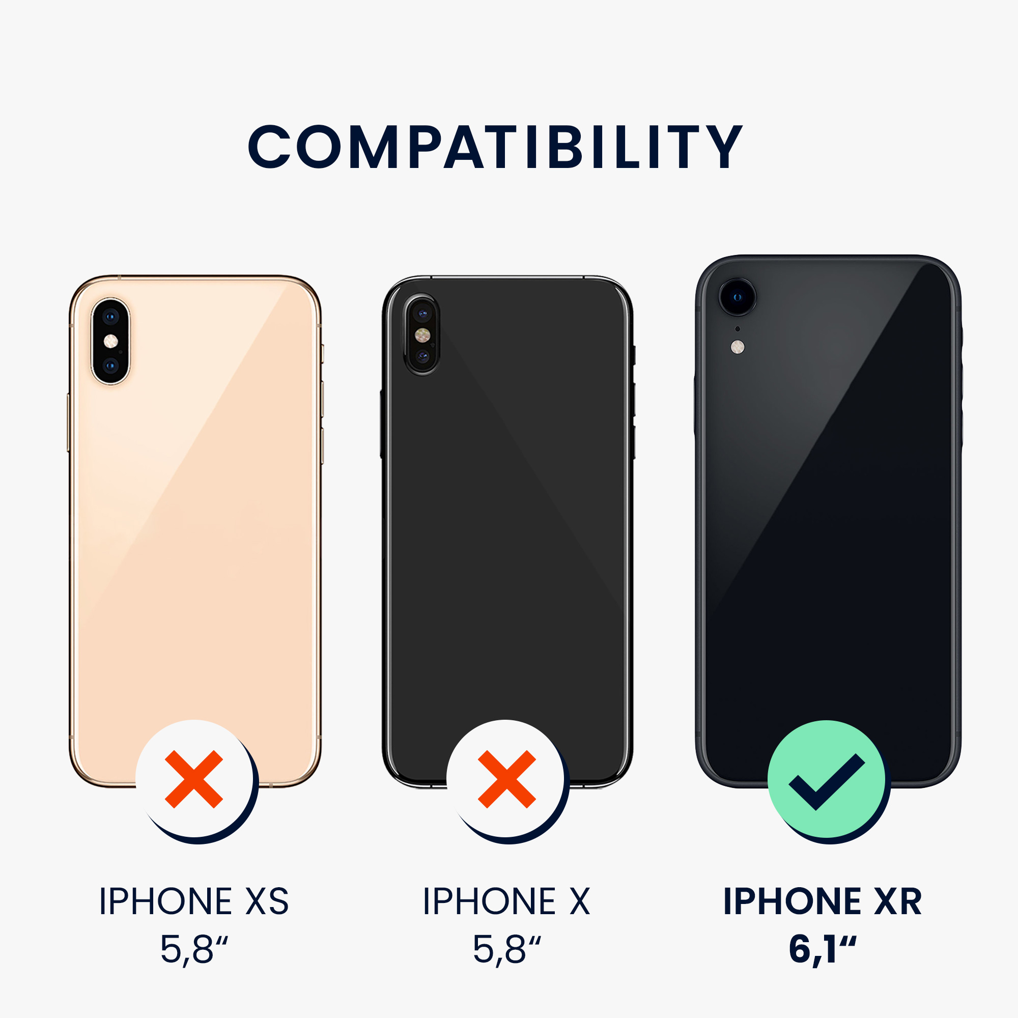 Silikonový kryt na mobil kwmobile pro Apple iPhone XR - černá