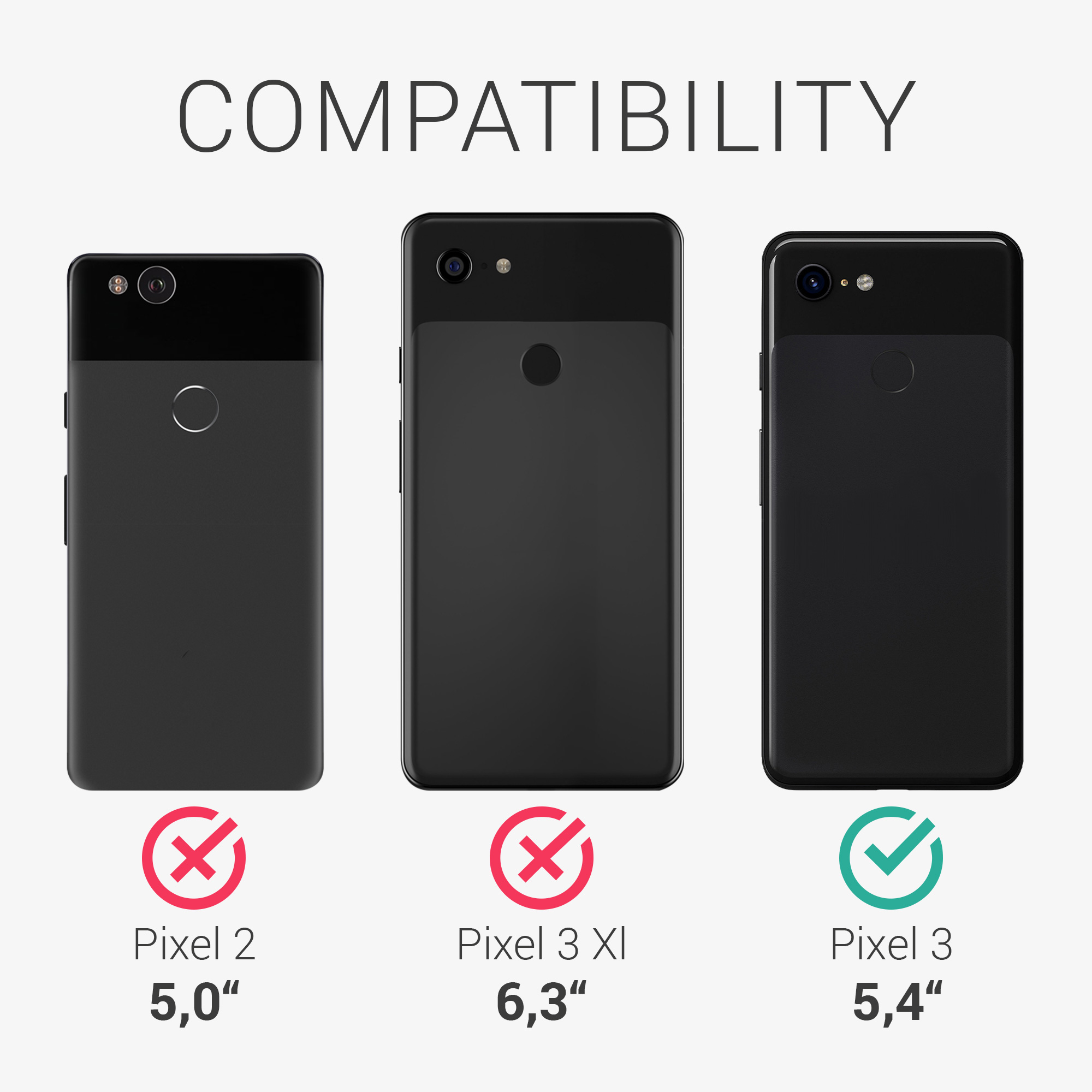 Zadní kryt kwmobile pro Google Pixel 3 - levandulově šedá