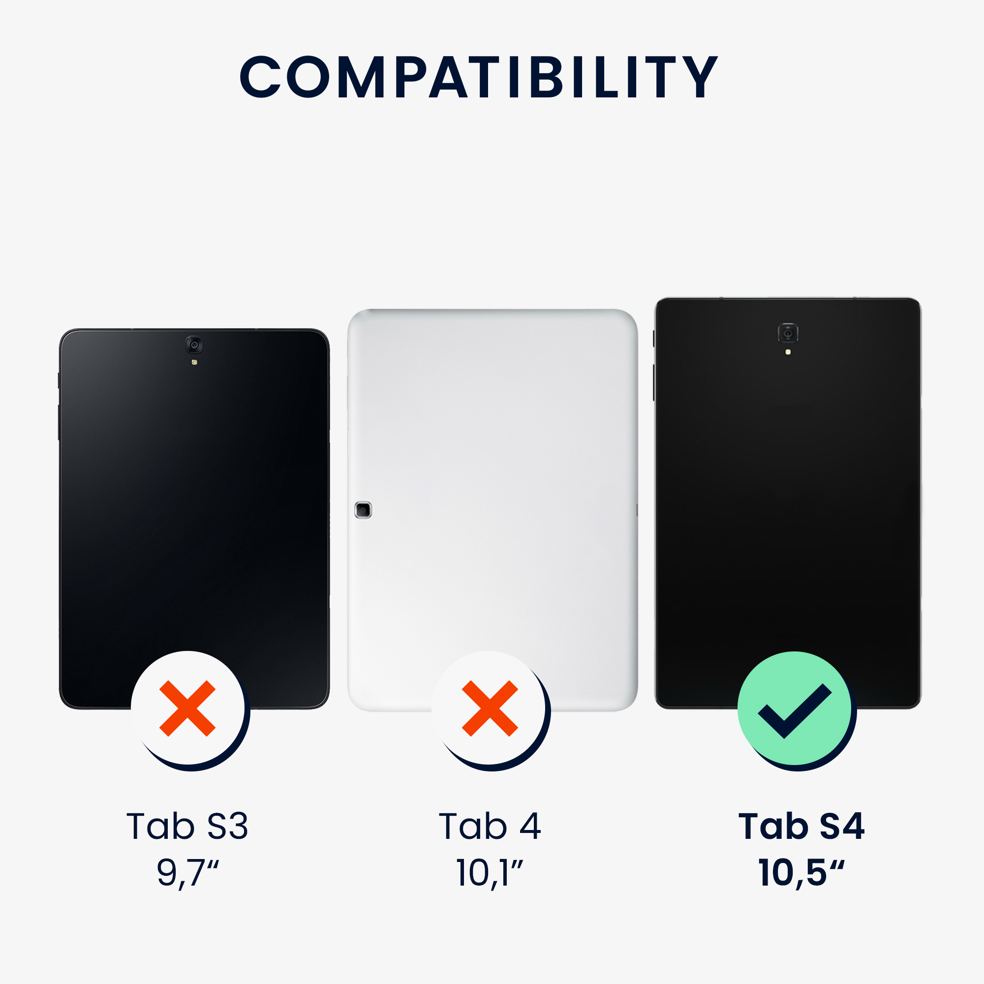 Zadní obal na tablet Galaxy Tab S4 10.5 kwmobile transparentní