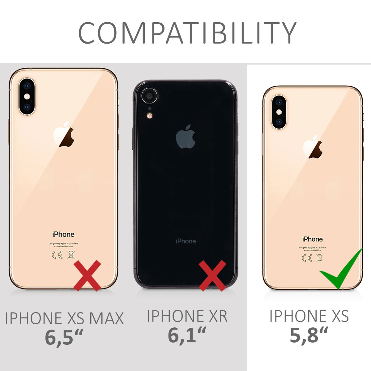 Silikonový kryt na mobil kwmobile pro Apple iPhone XS - hroznově fialová