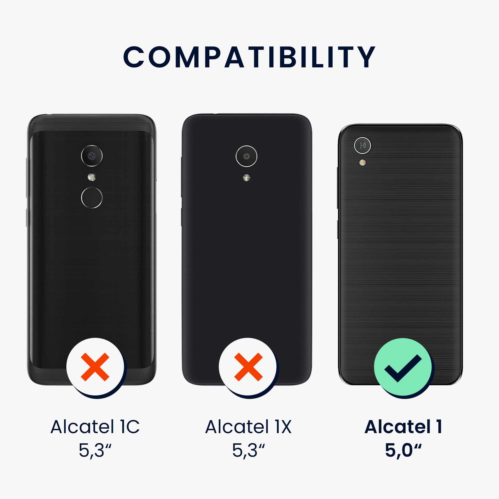 Kryt na mobil Alcatel 1 kwmobile TPU levandulový