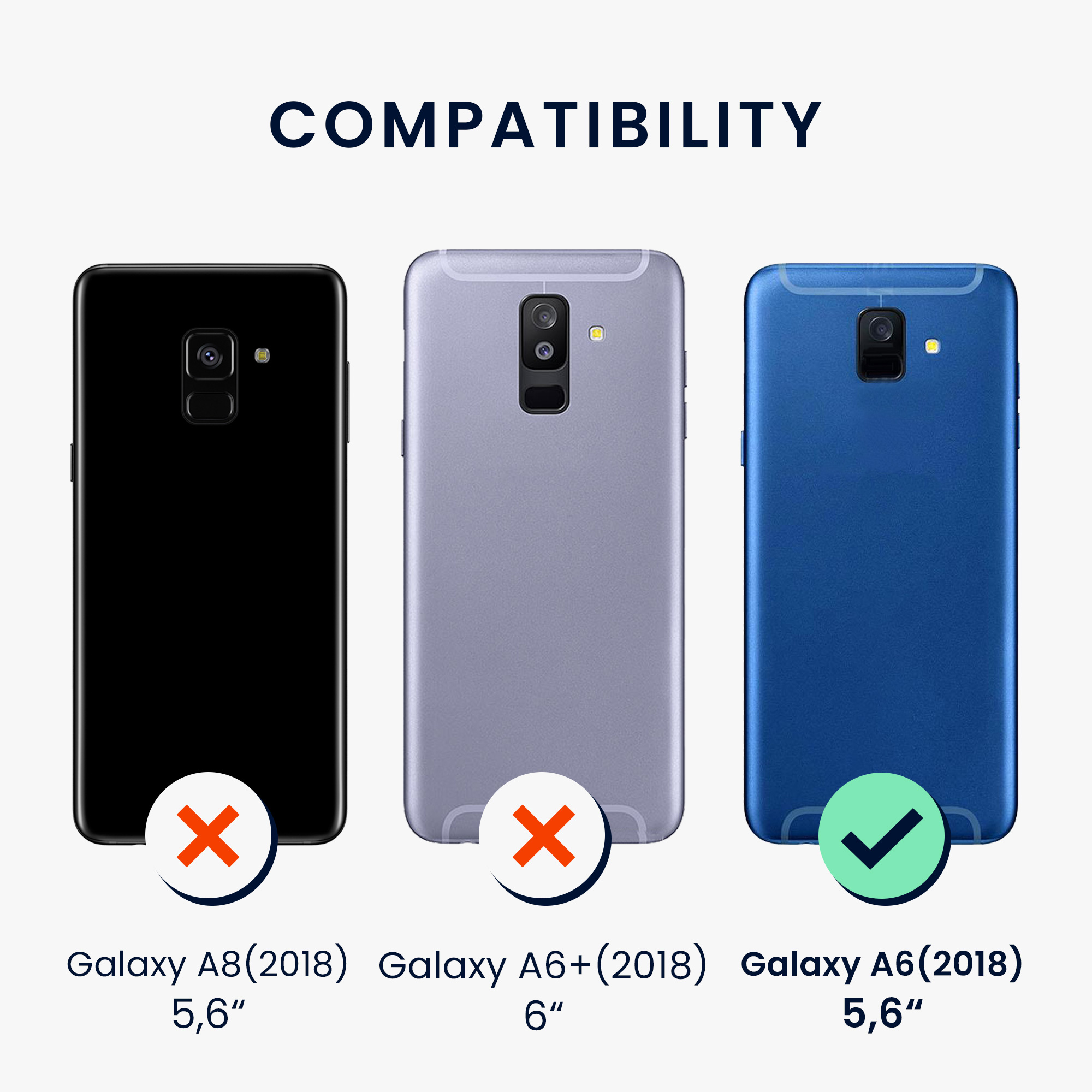 Metalický kryt na mobil Samsung Galaxy A6 (2018) kwmobile metalicky zlatý