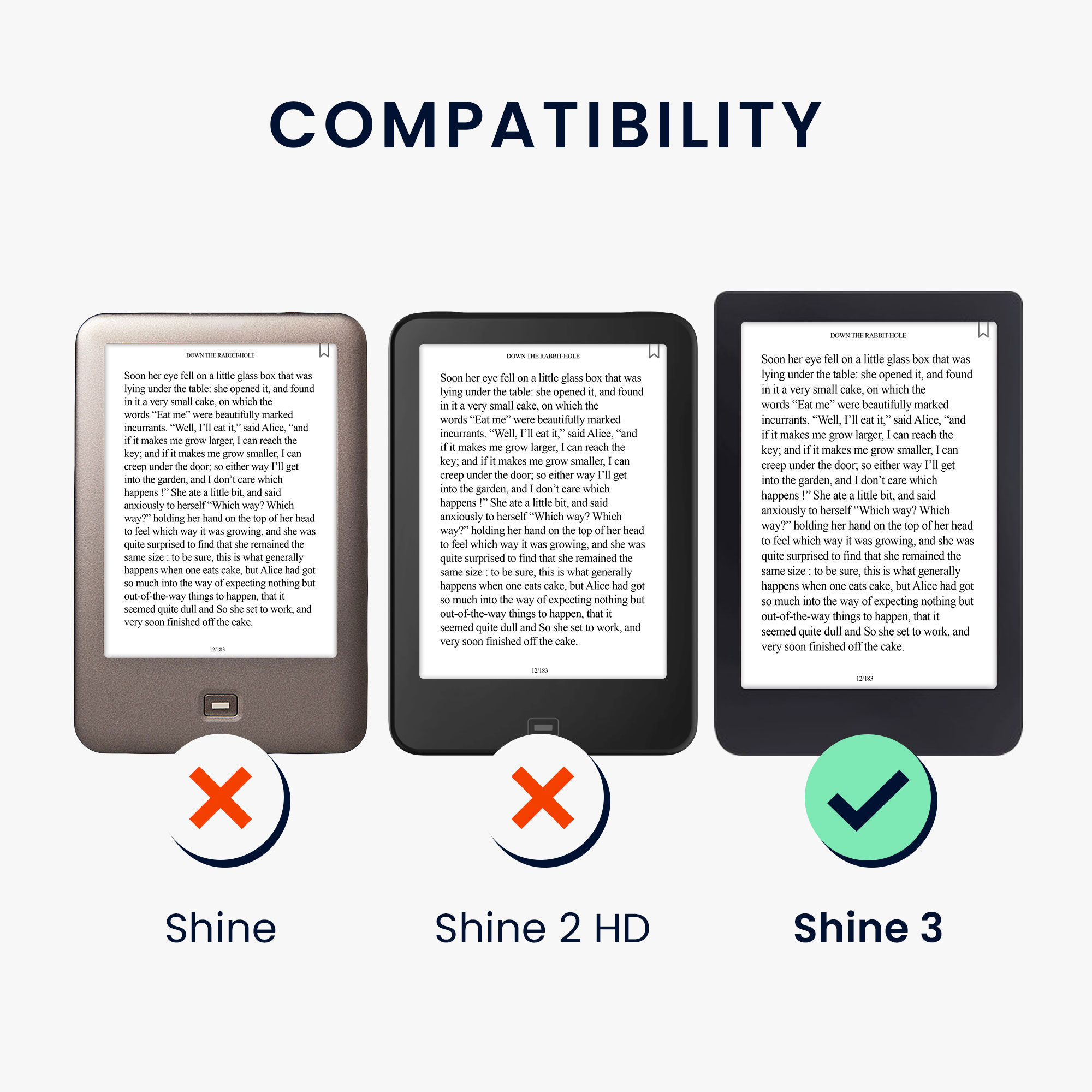 Pouzdro na čtečku Tolino Shine 3 kwmobile - library motto / vícebarevná