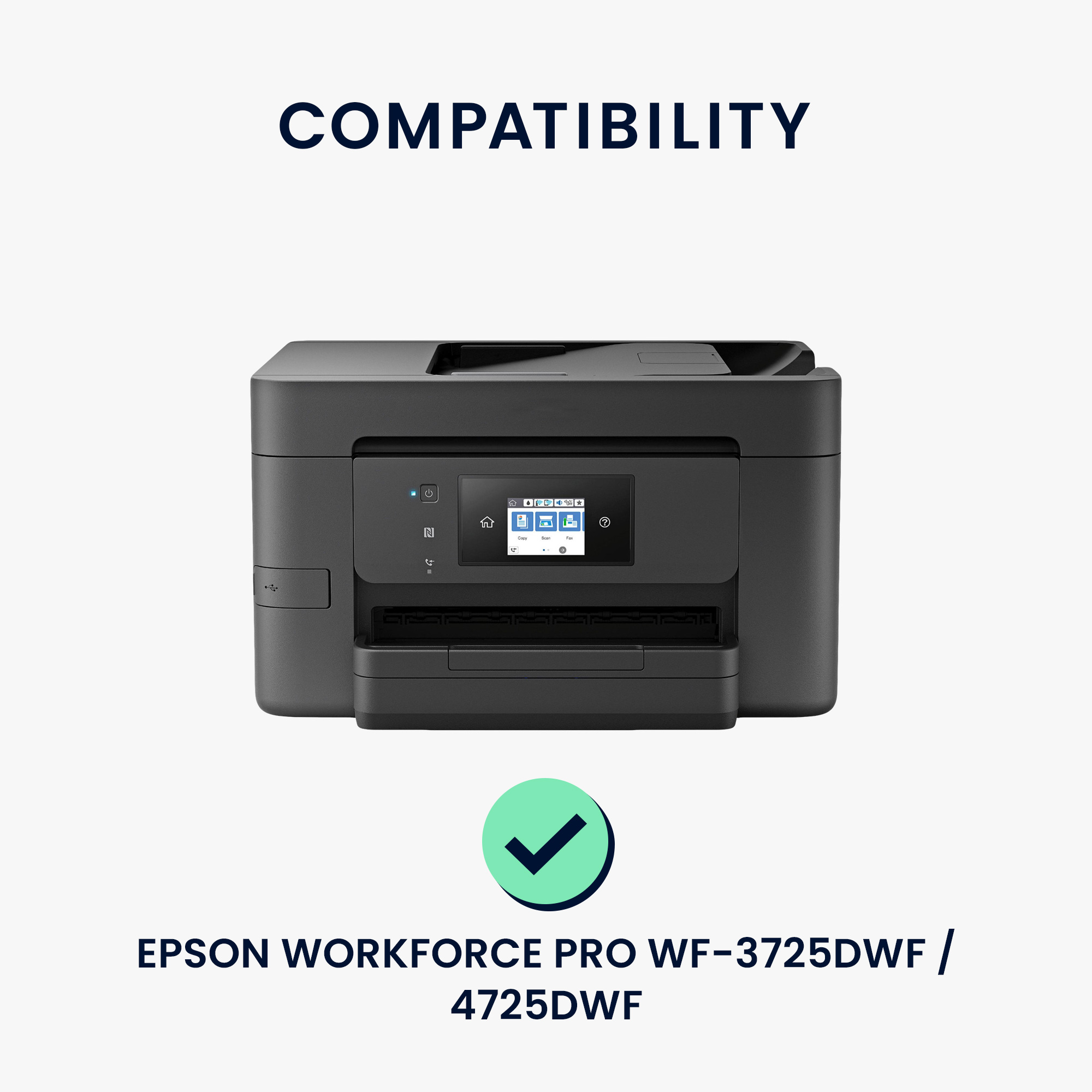 Ochranný obal na tiskárnu Epson WorkForce Pro WF-3725DWF světle šedé