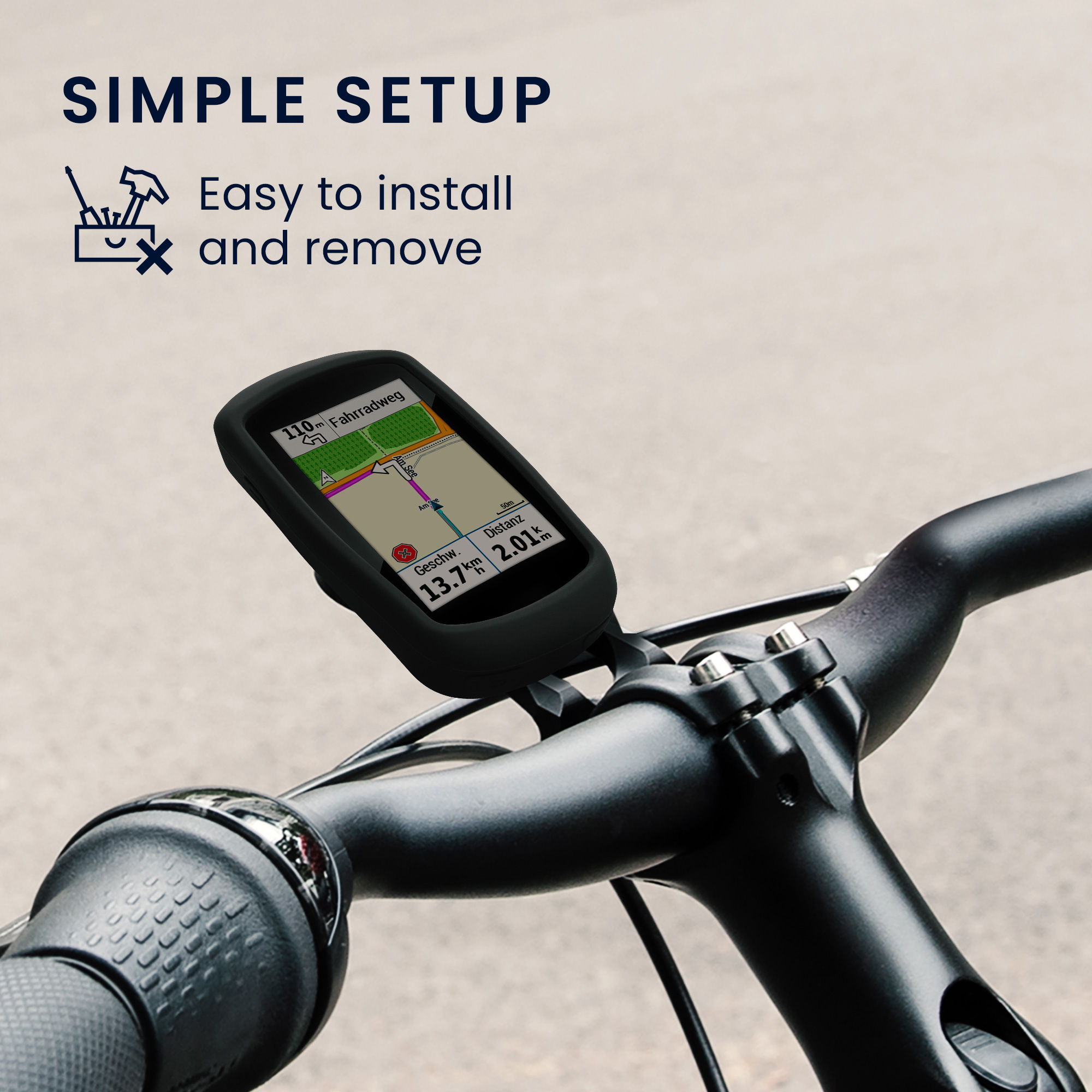 Silikonové pouzdro cyklo GPS Garmin Edge Explore kwmobile černá