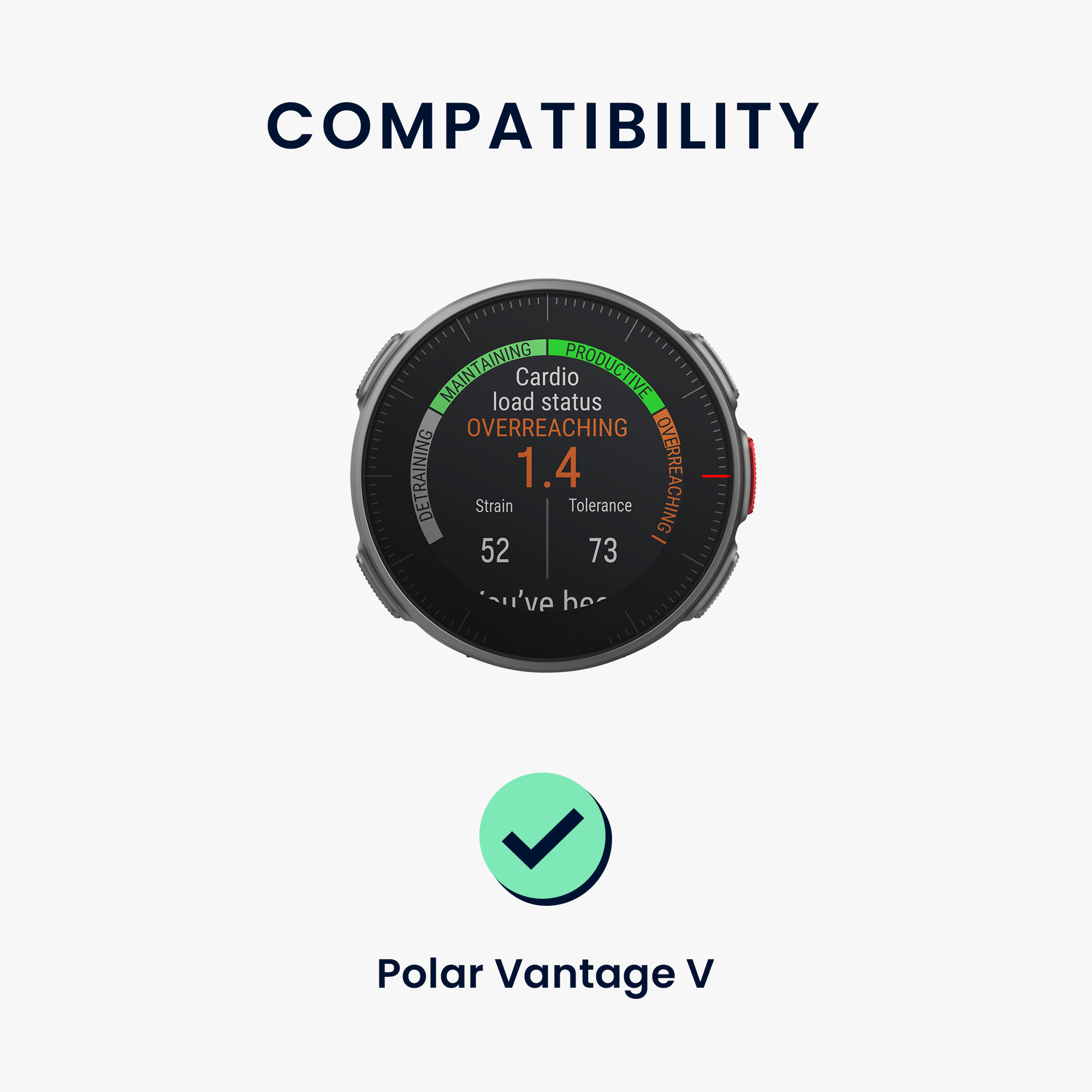 Řemínek kwmobile pro Polar Vantage V - šedá