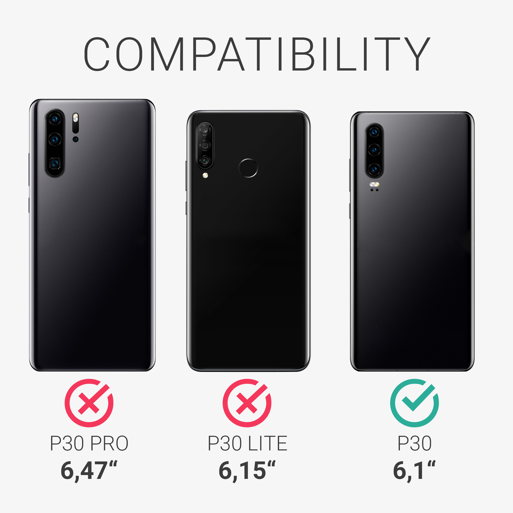 Kryt kwmobile Huawei P30, modrozelená