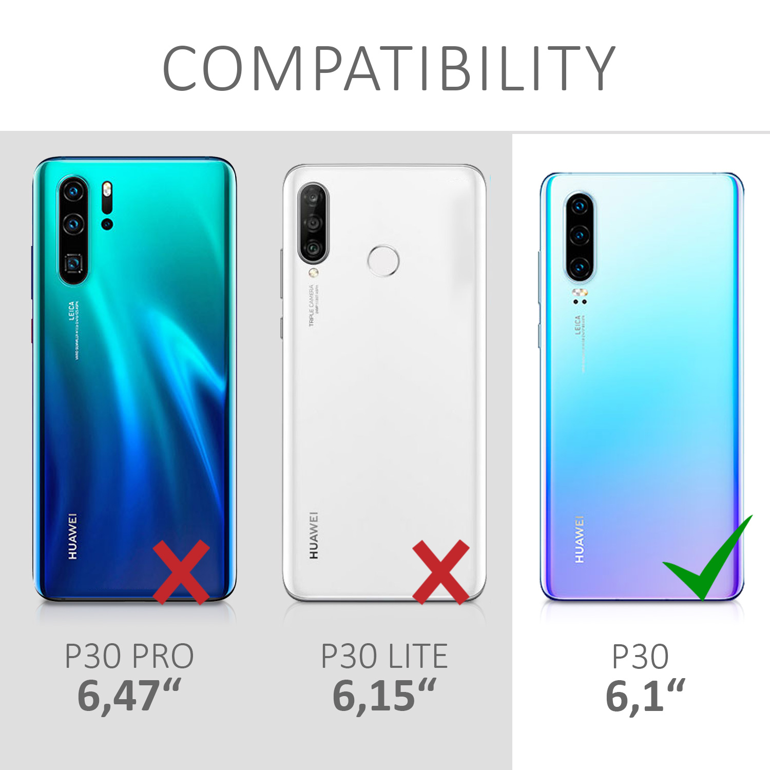 Kryt kwmobile Huawei P30, tmavě růžová