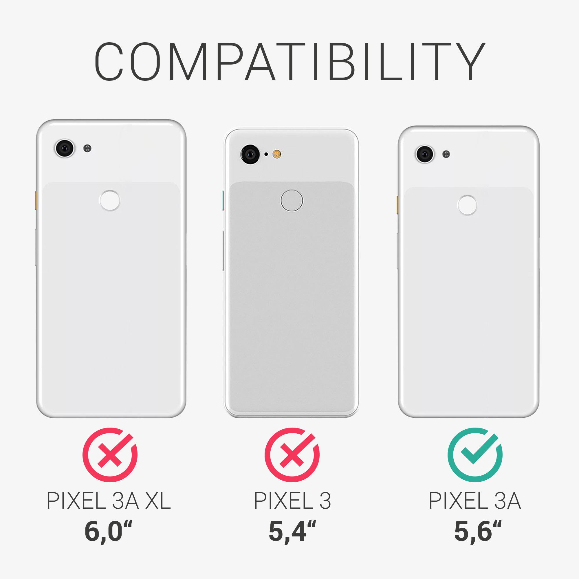 Zadní kryt kwmobile pro Google Pixel 3a - sladká růžová