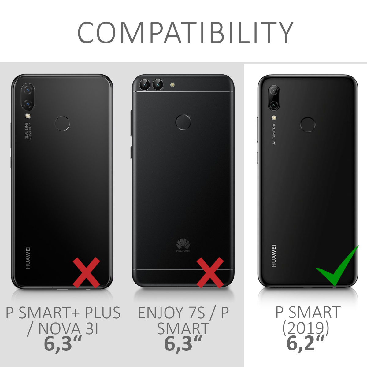 Kryt kwmobile pro Huawei P Smart (2019), matná petrolejová