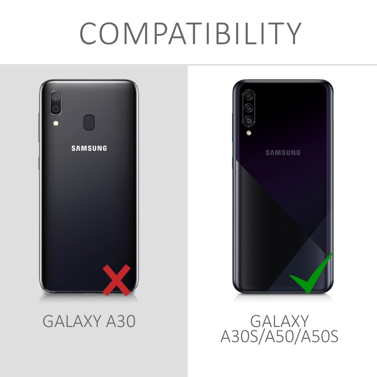 Kryt na mobil Samsung Galaxy A50 kwmobile TPU Matná černá