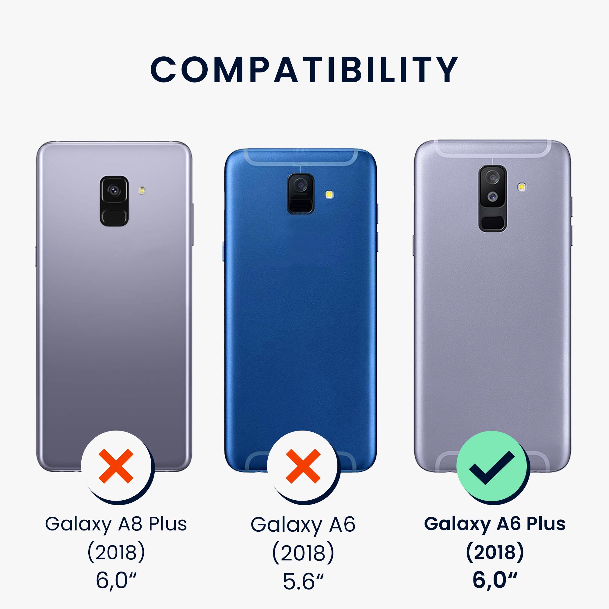 Crossbody kryt na mobil Samsung Galaxy A6+/A6 Plus (2018) kwmobile transparentní
