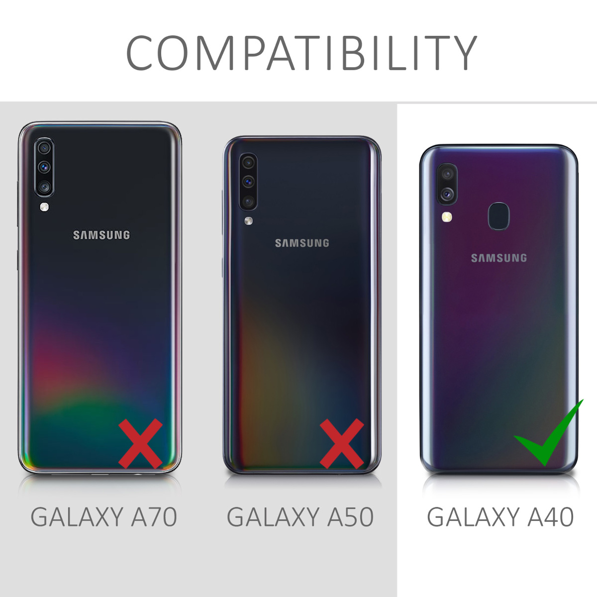 Kryt na mobil Samsung Galaxy A40 kwmobile TPU Levandulová