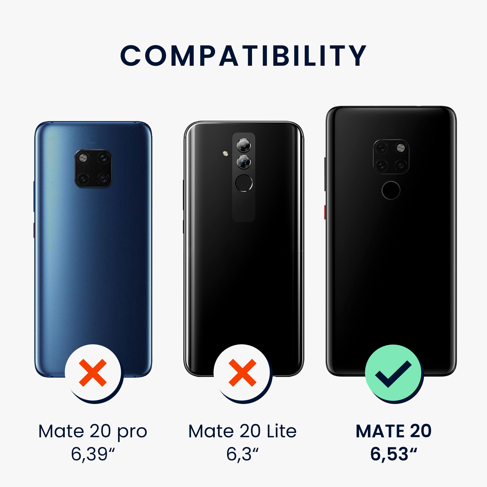 Pouzdro na tablet - Huawei Mate 20 Case - kwmobile - transparentní/čirá