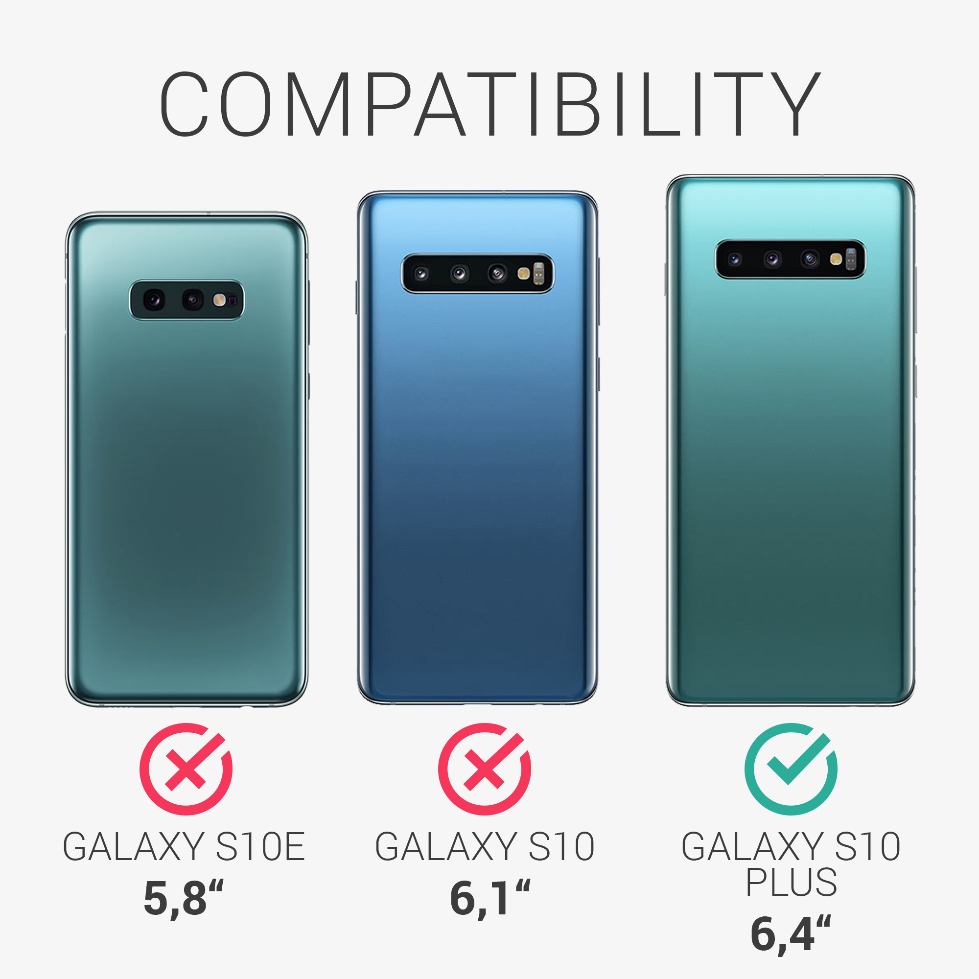 Kryt na mobil Samsung Galaxy S10 Plus / S10+ kwmobile TPU mechově zelený