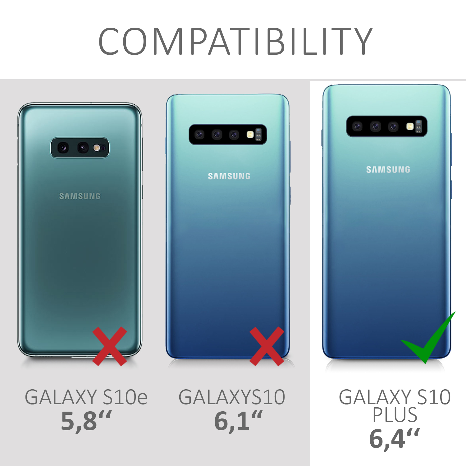 Kryt na mobil Samsung Galaxy S10 Plus / S10+ kwmobile TPU Turquoise Green