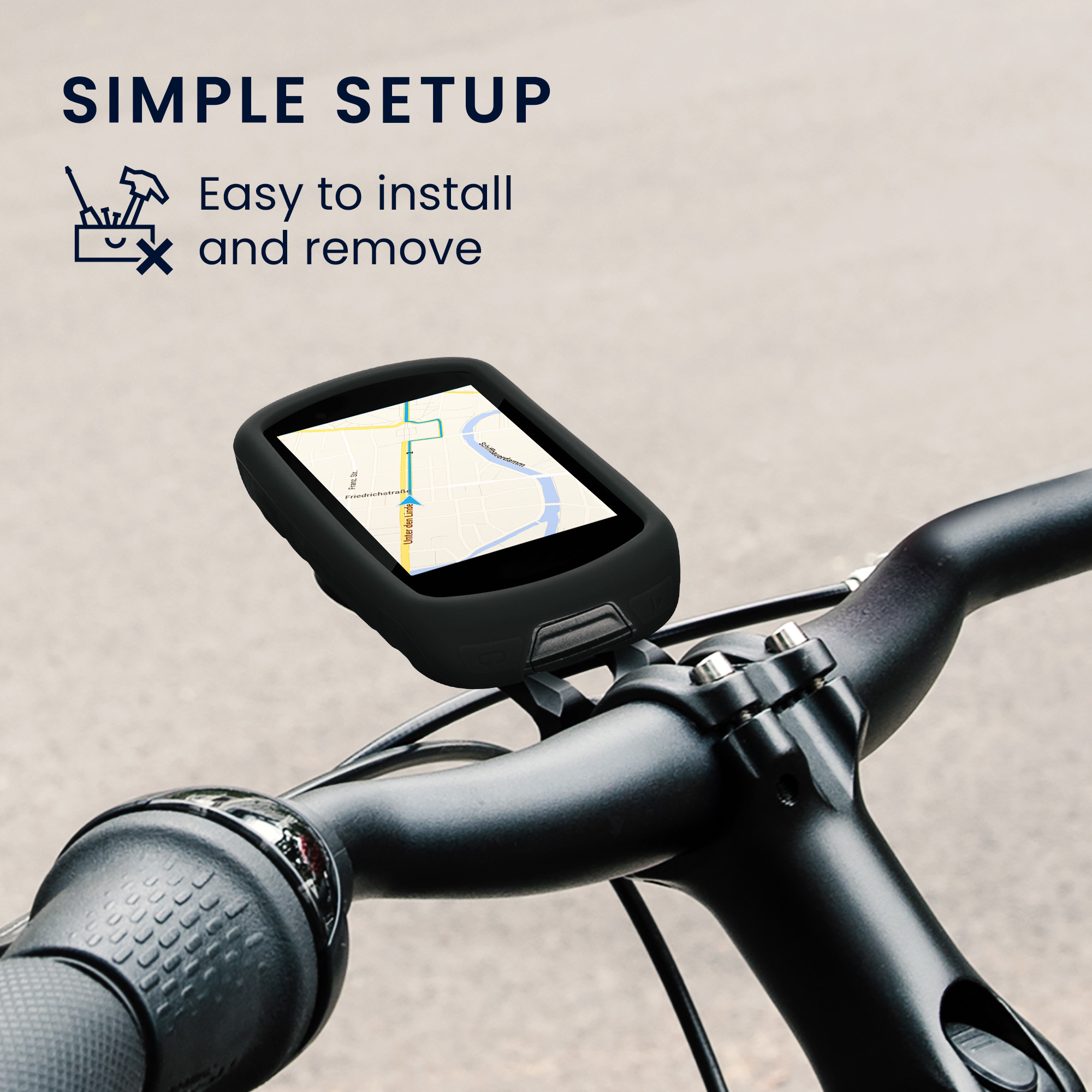 Silikonové pouzdro cyklo GPS Garmin Edge 530 kwmobile průhledná