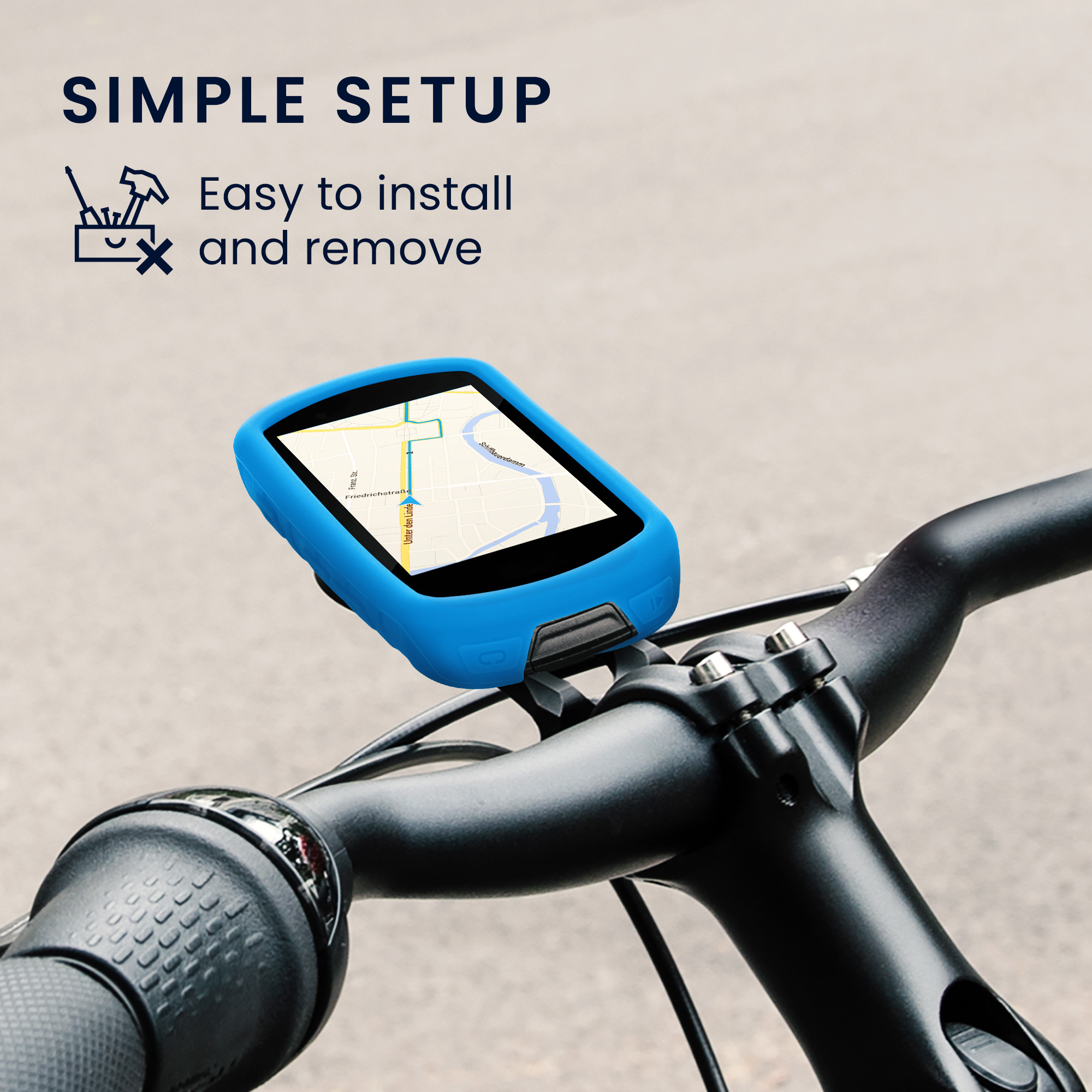 Silikonové pouzdro cyklo GPS Garmin Edge 530 kwmobile červená