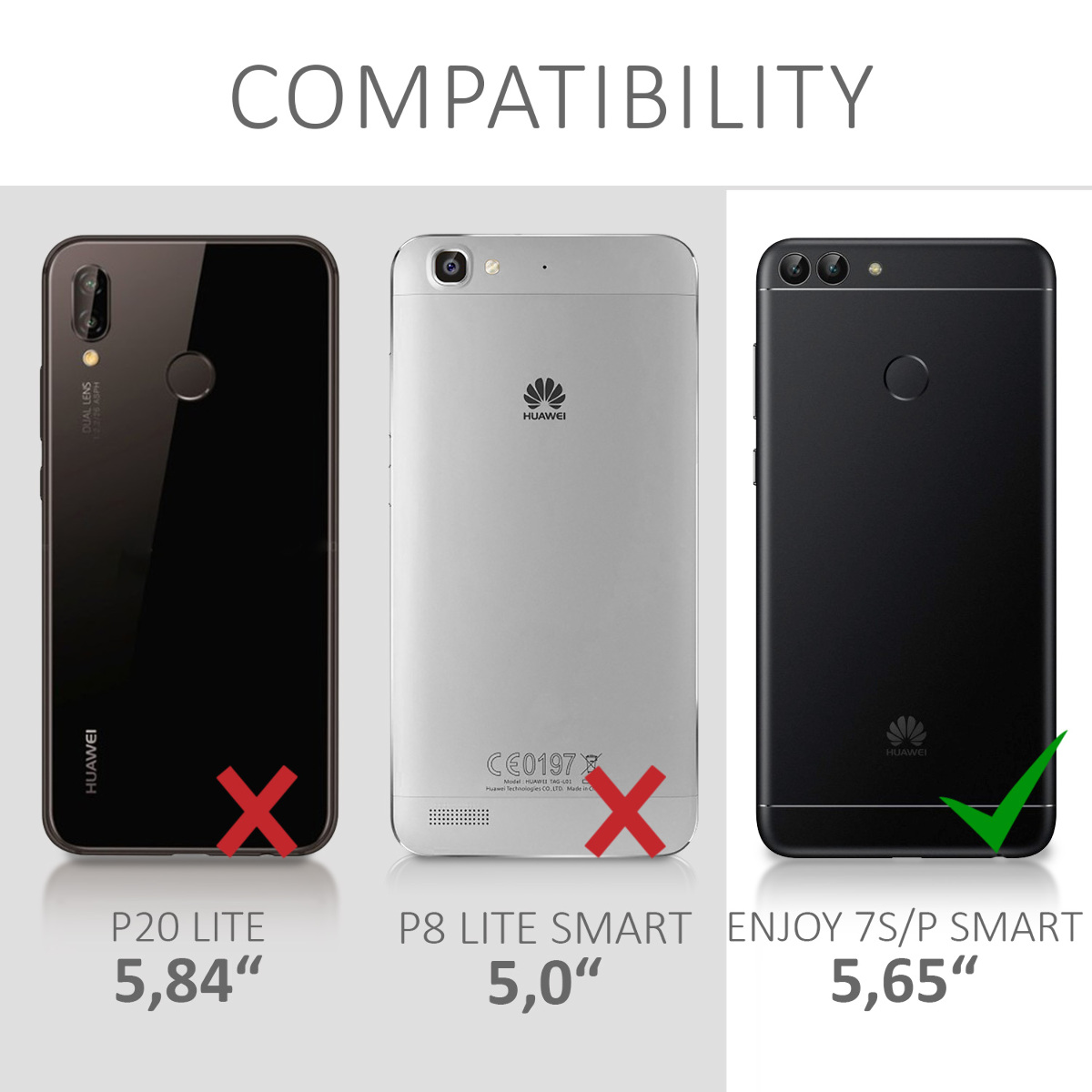 Crossbody kryt na mobil Huawei Enjoy 7S / P Smart (2017) kwmobile se šňůrkou travel outline -